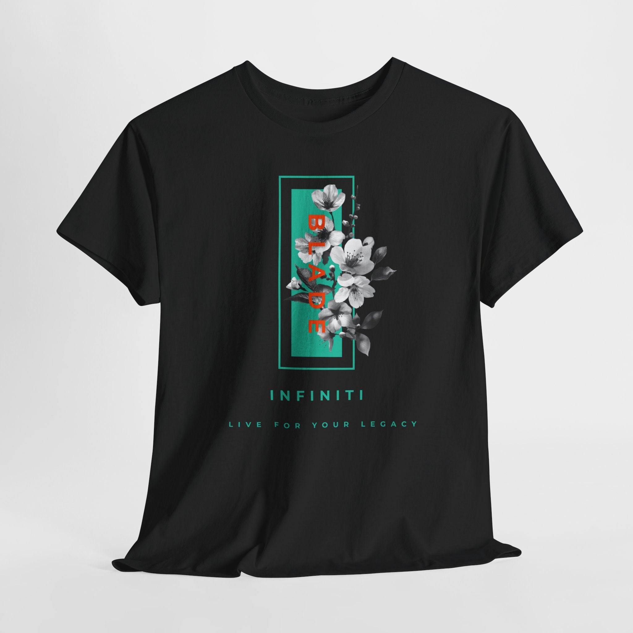 Bloom Bae Teal/Orange Floral T-Shirt