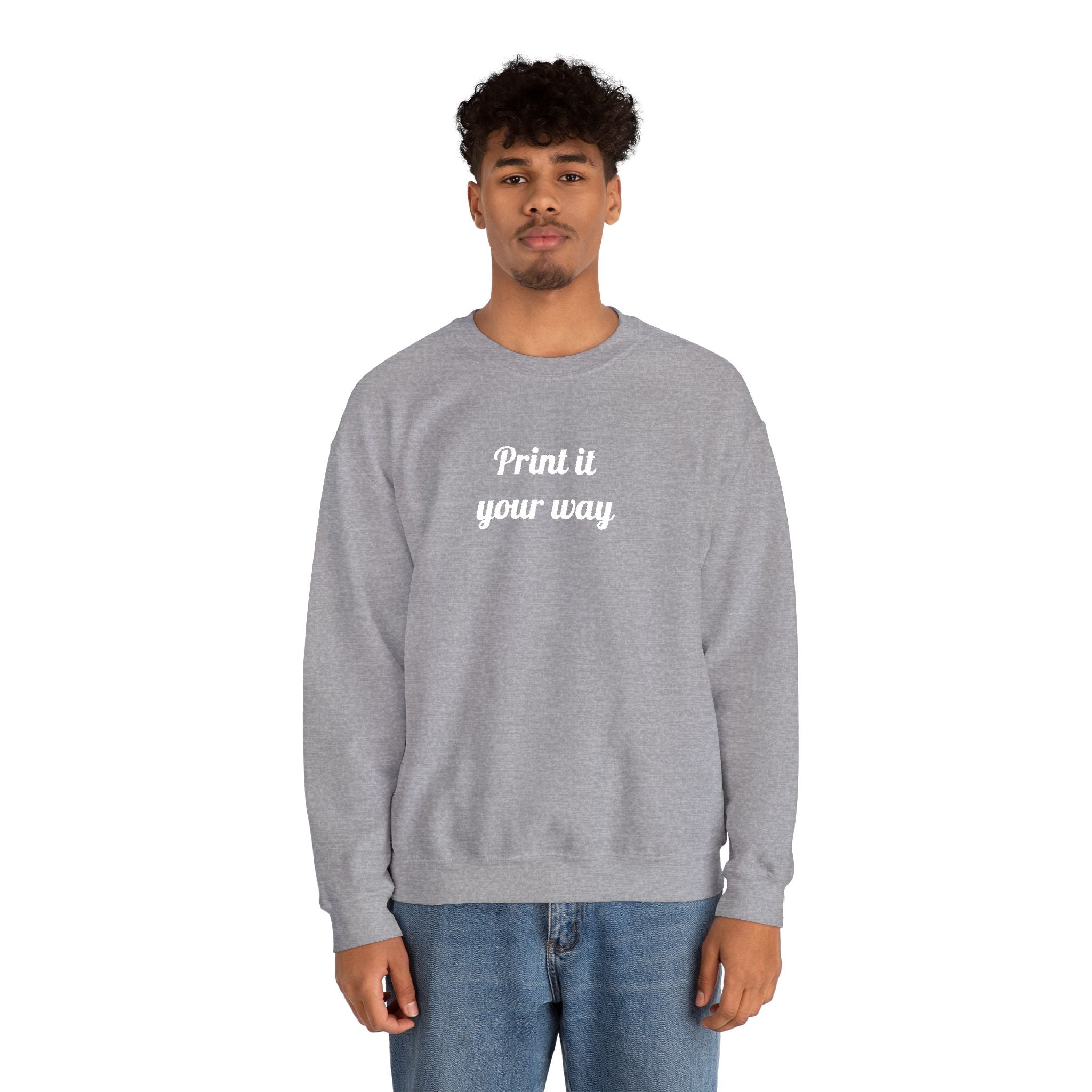 Embroidery Personalization - Unisex Crewneck Sweater (Make It Yours)