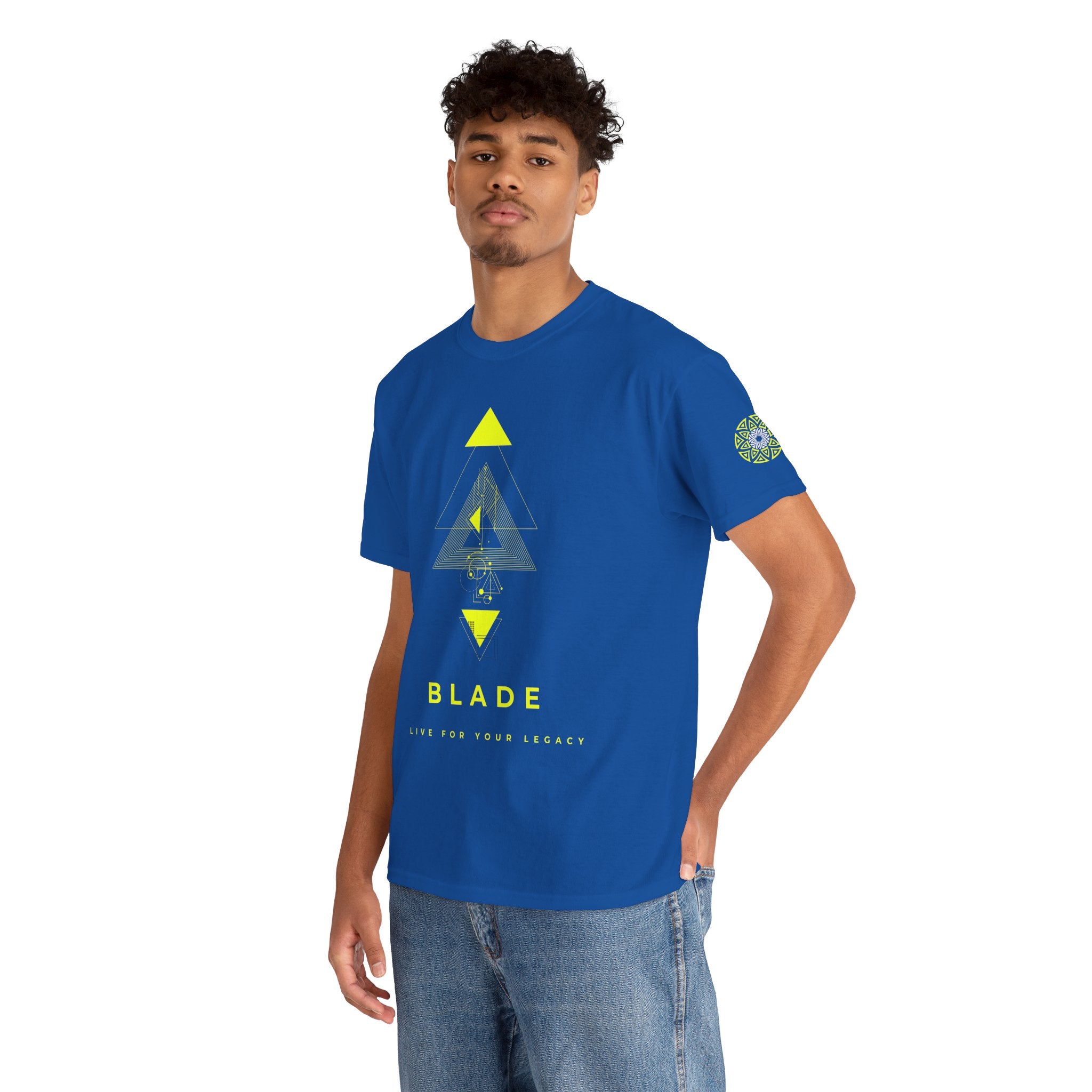 Geometric Odyssey Neon Green TX T-Shirt