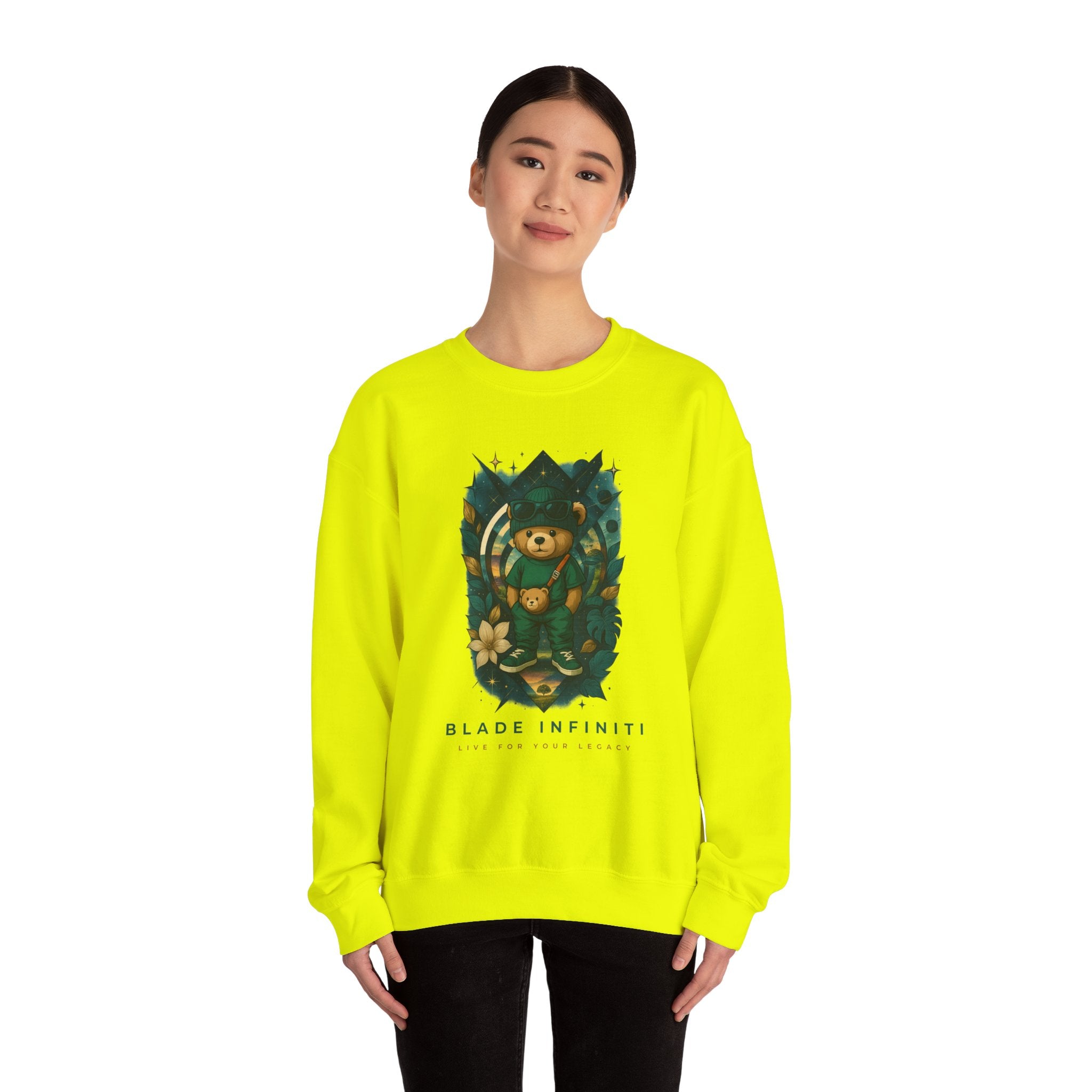 Galactic Teddy Bear V1 Unisex Crewneck Sweater