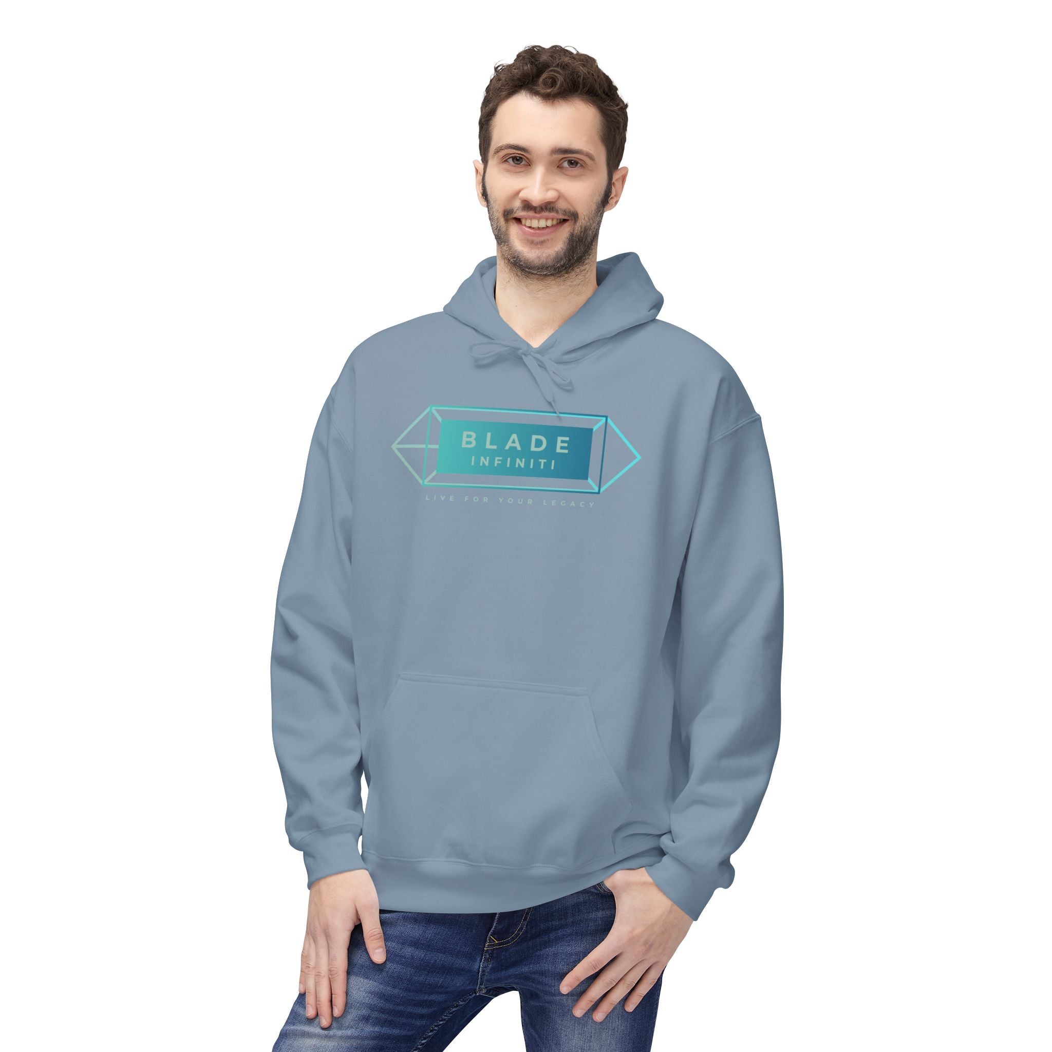 Cupid's Bow Blue + Arrow - Love, Infiniti Hoodie