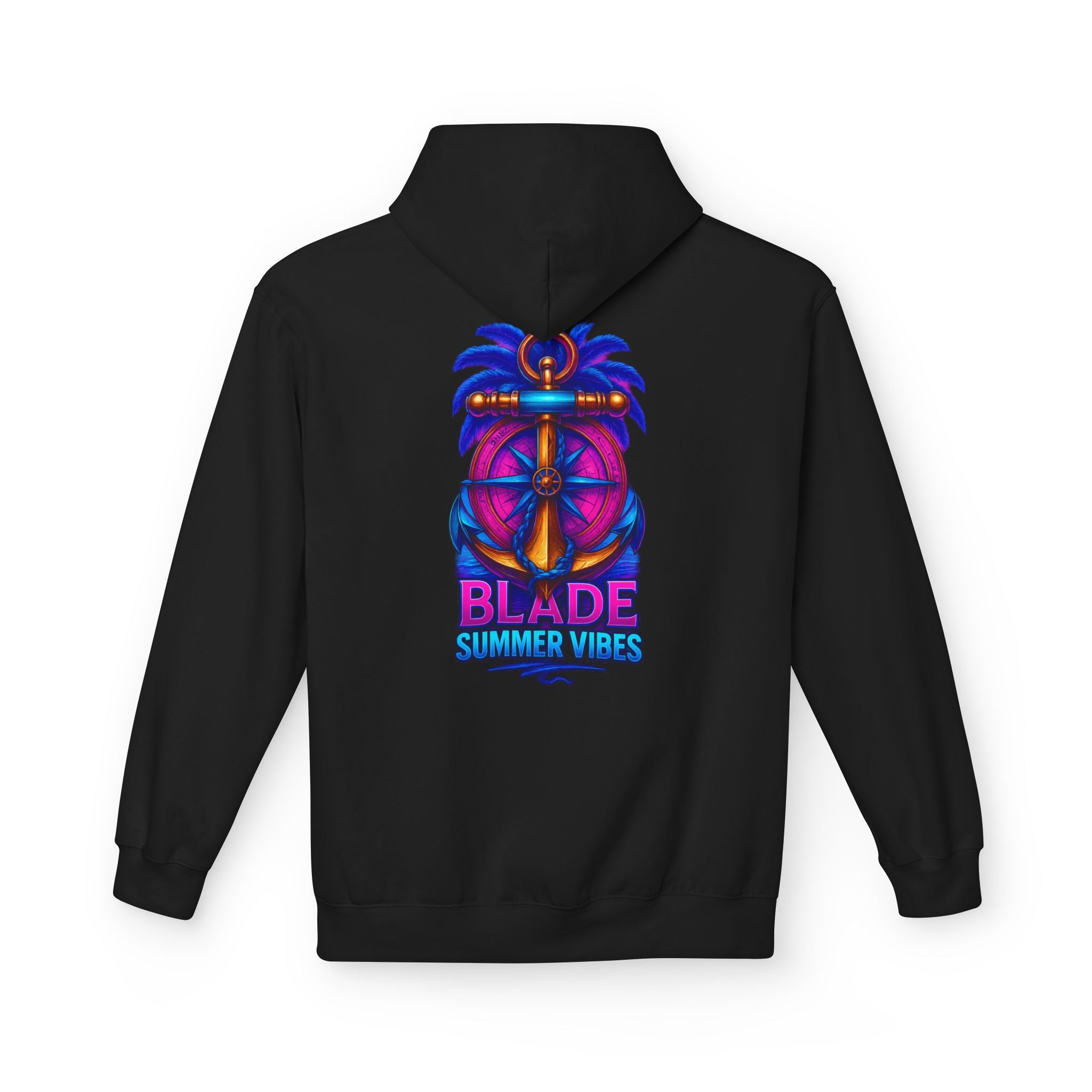 Anchor/Compass Pink/Blue Hoodie