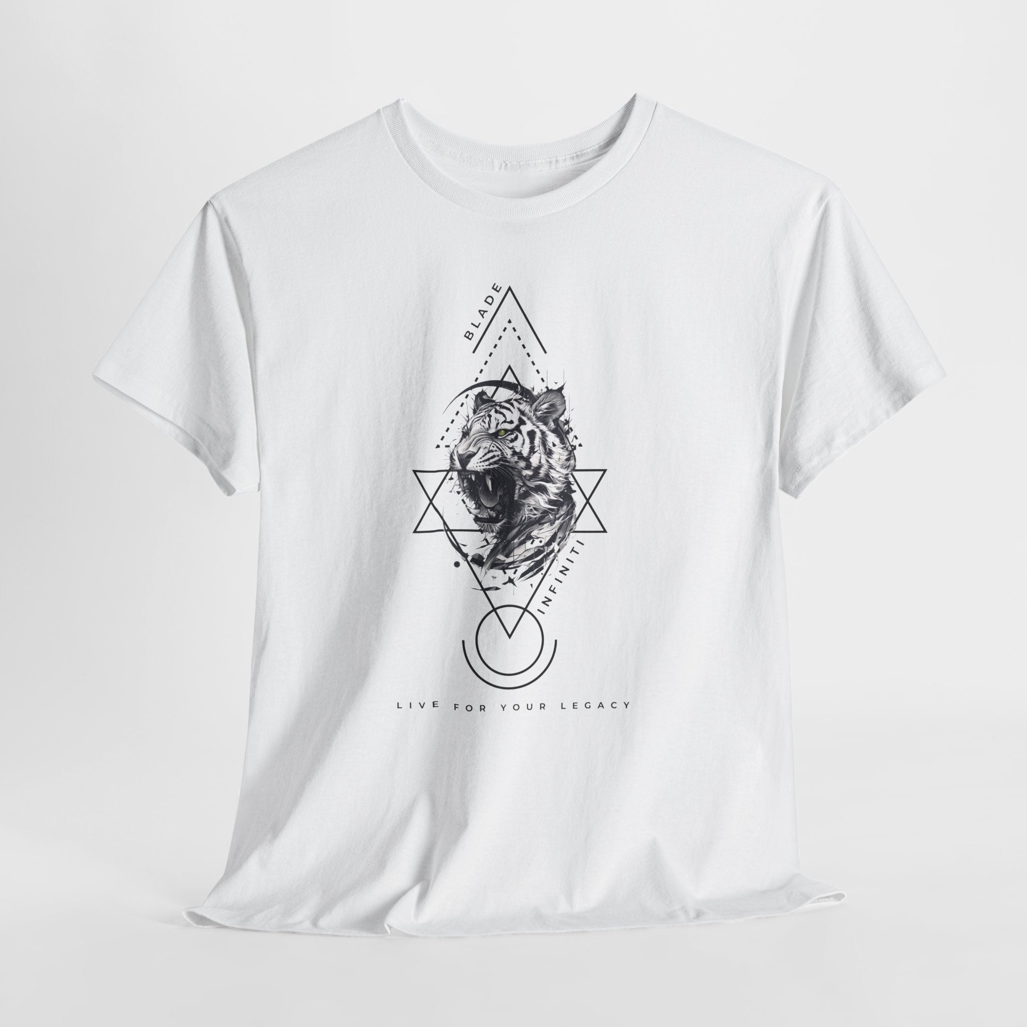 Geometric King Black TX Tiger T-Shirt