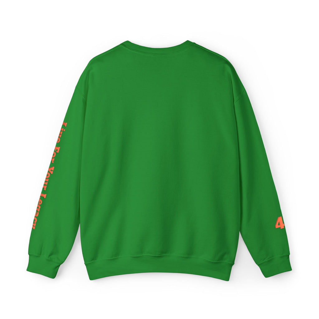 Blade Legacy Puff Stencil Orange Crewneck Sweater