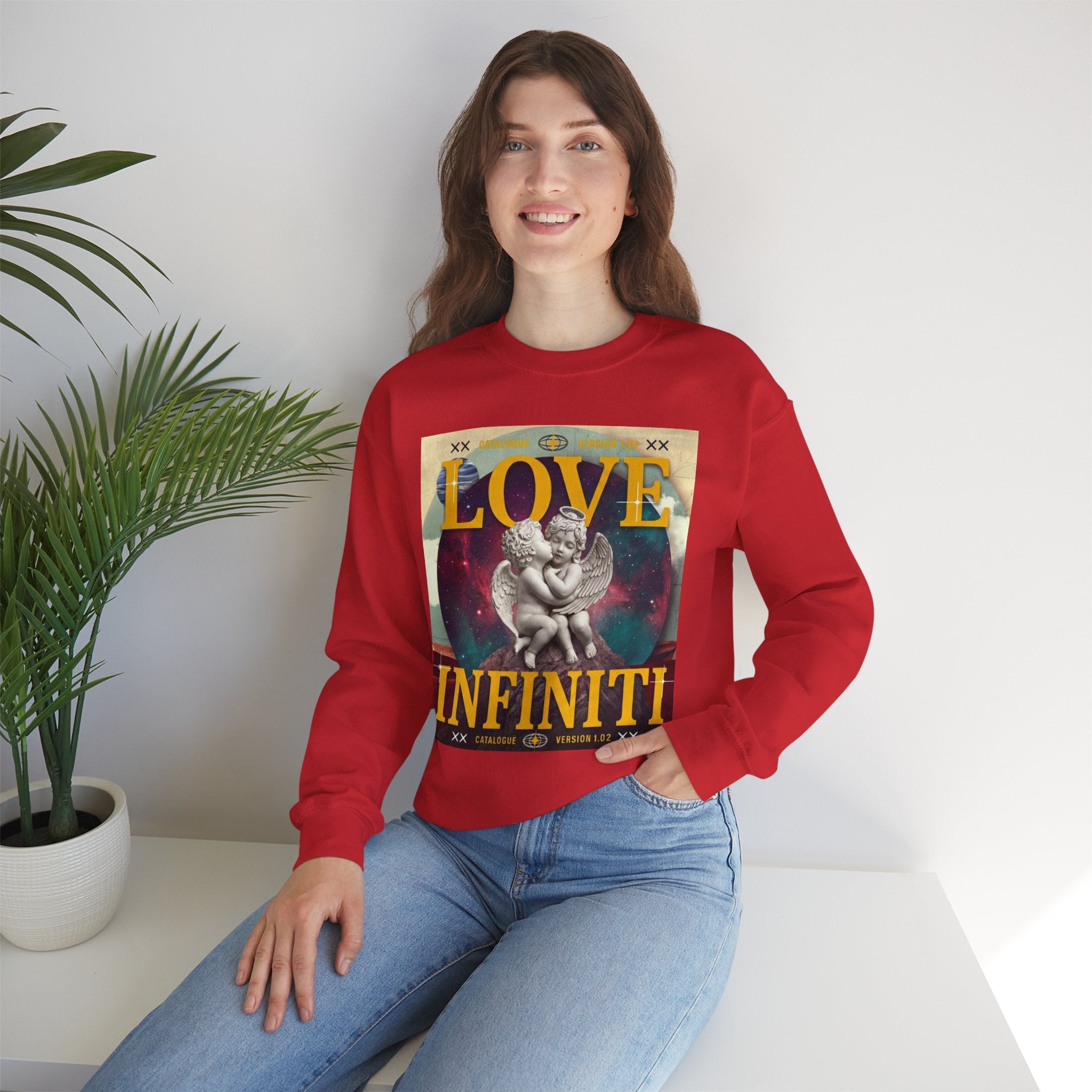 Celestial Love, Infiniti Unisex Crewneck Sweater