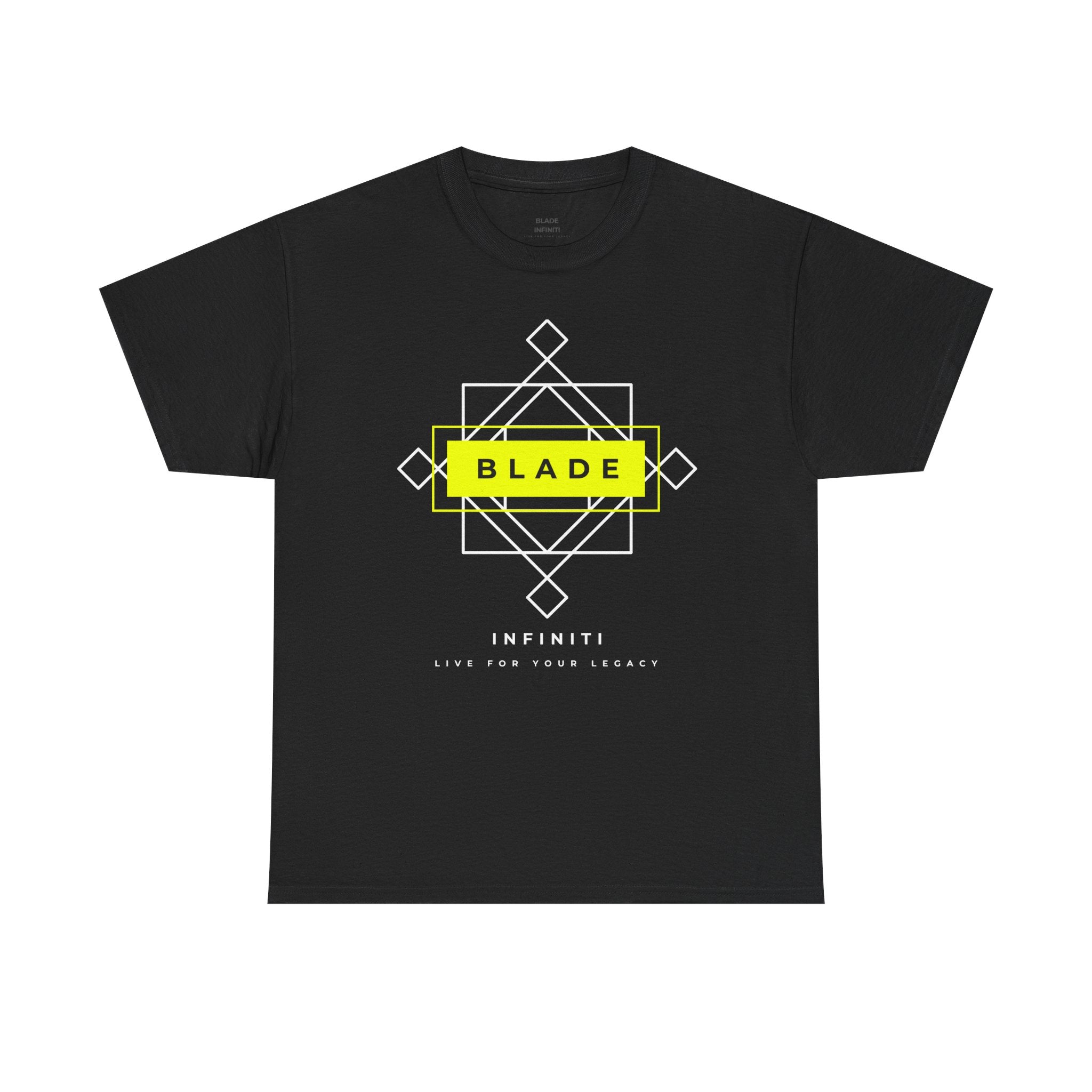 Geometric Infiniti Neon Green/White T-Shirt
