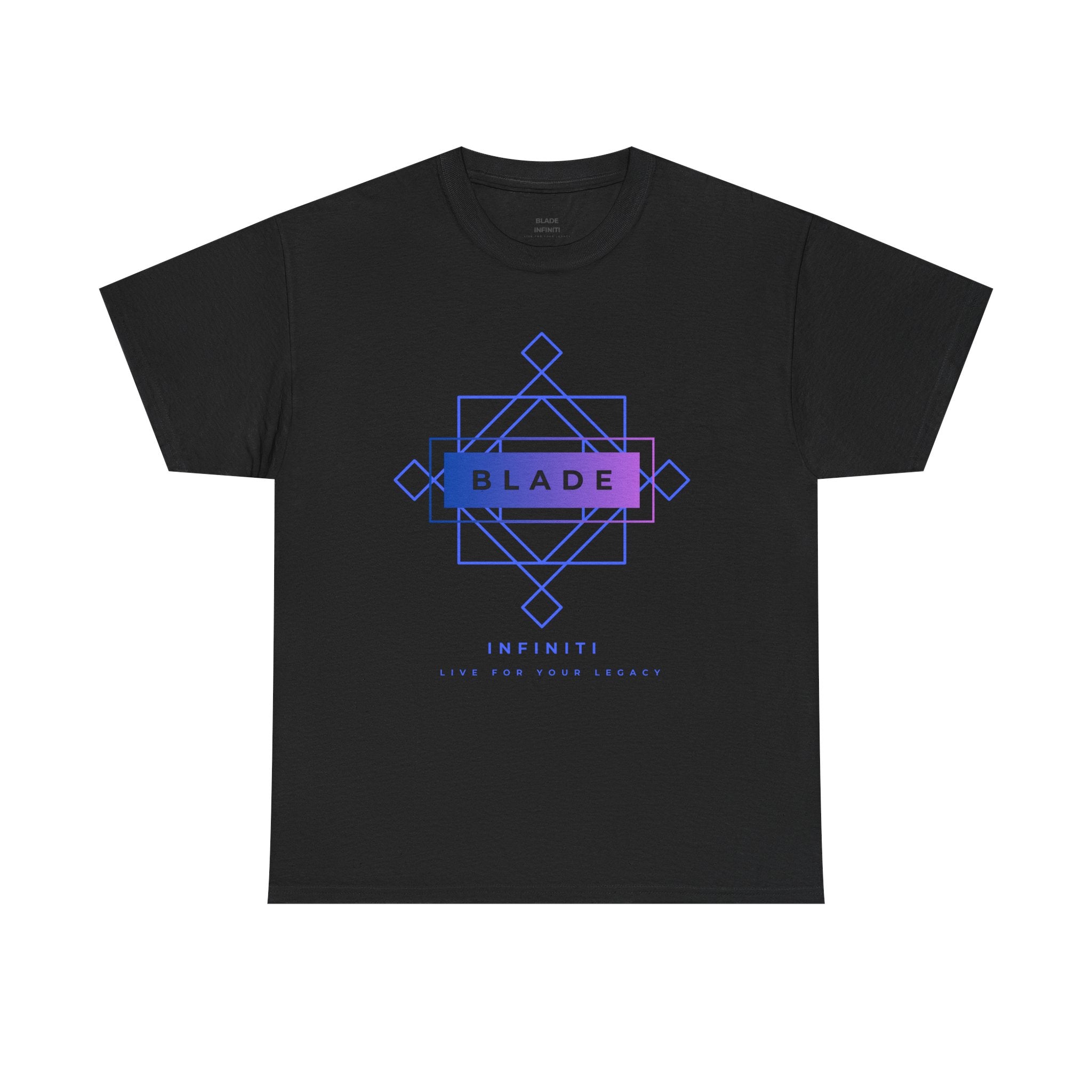 Geometric Infiniti Blue/Purple Ombre T-Shirt
