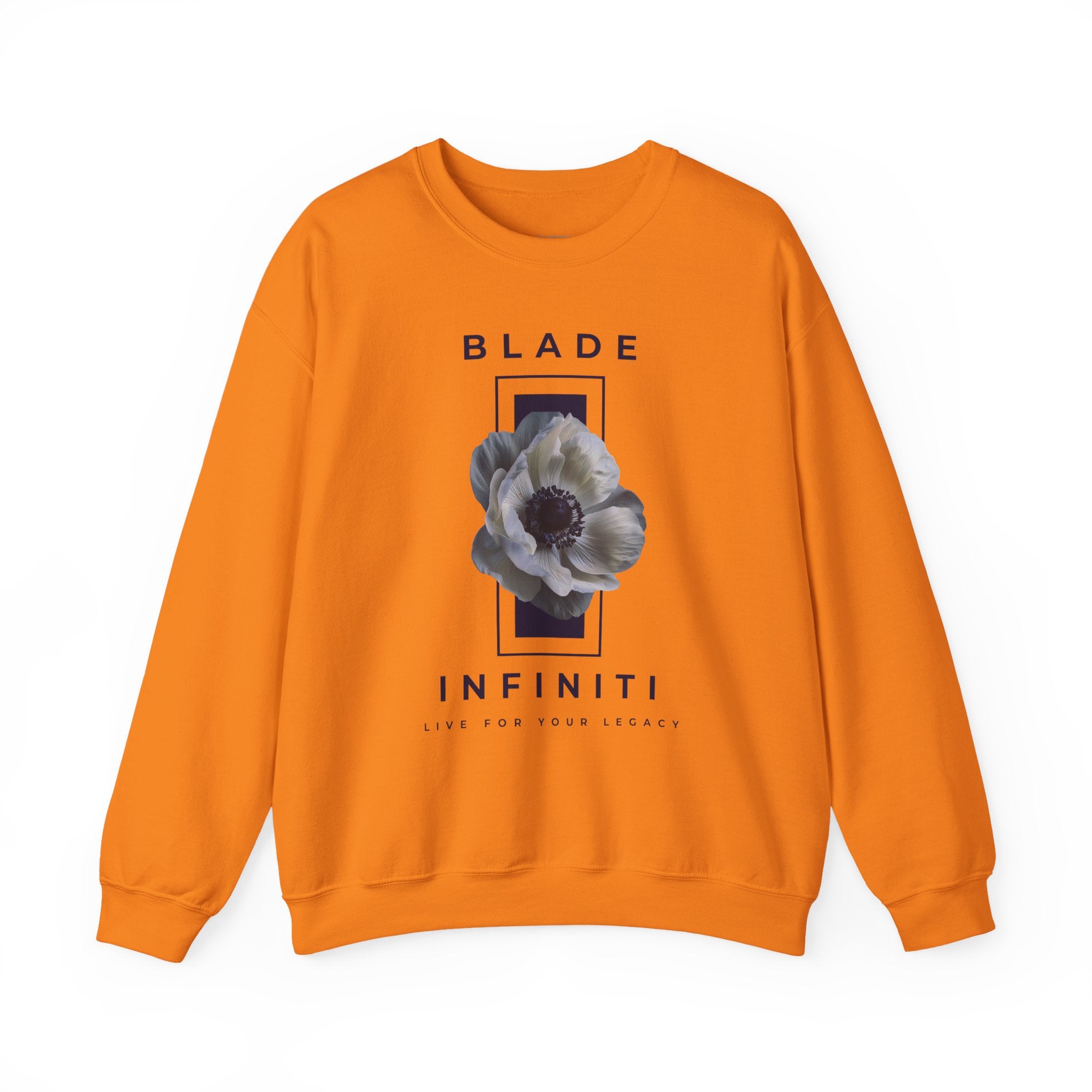 Essence of Infiniti Navy/Dark/White Floral Unisex Crewneck Sweater