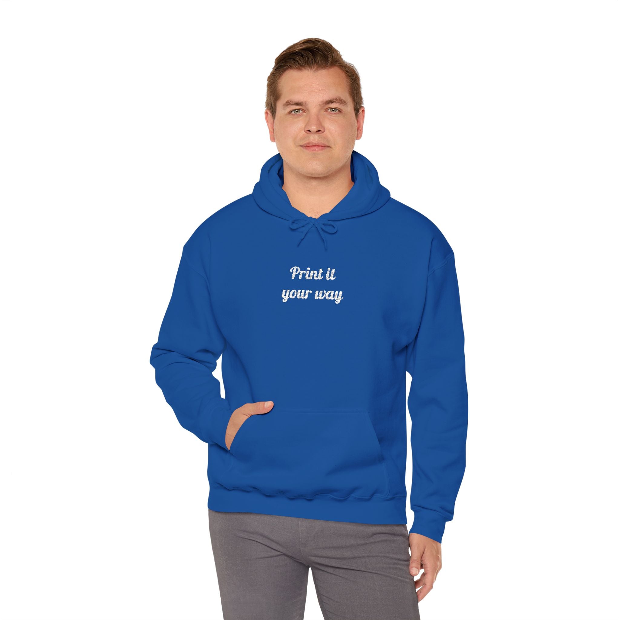 Custom Embroidered Unisex Hoodie – Ethically Sourced Cotton Blend
