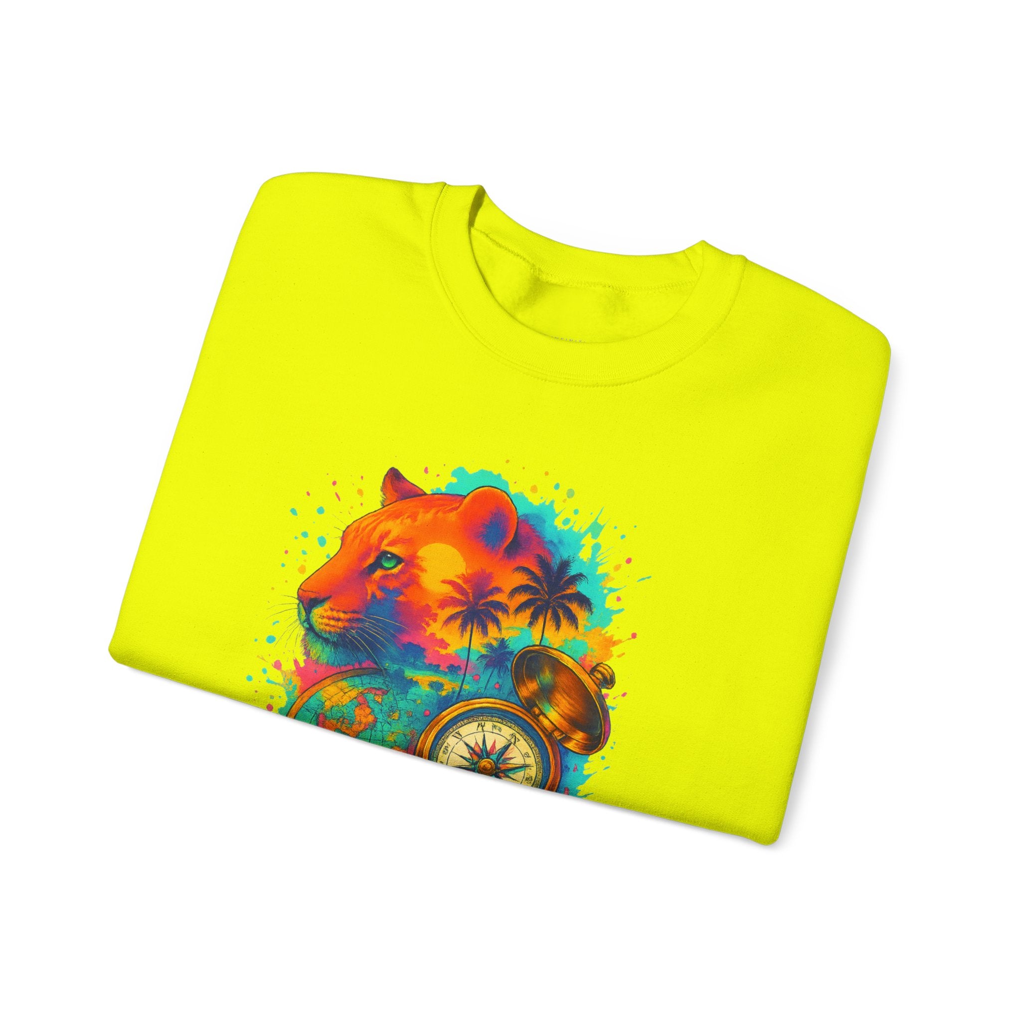 Primal Palms V1 Lion Unisex Crewneck Sweater