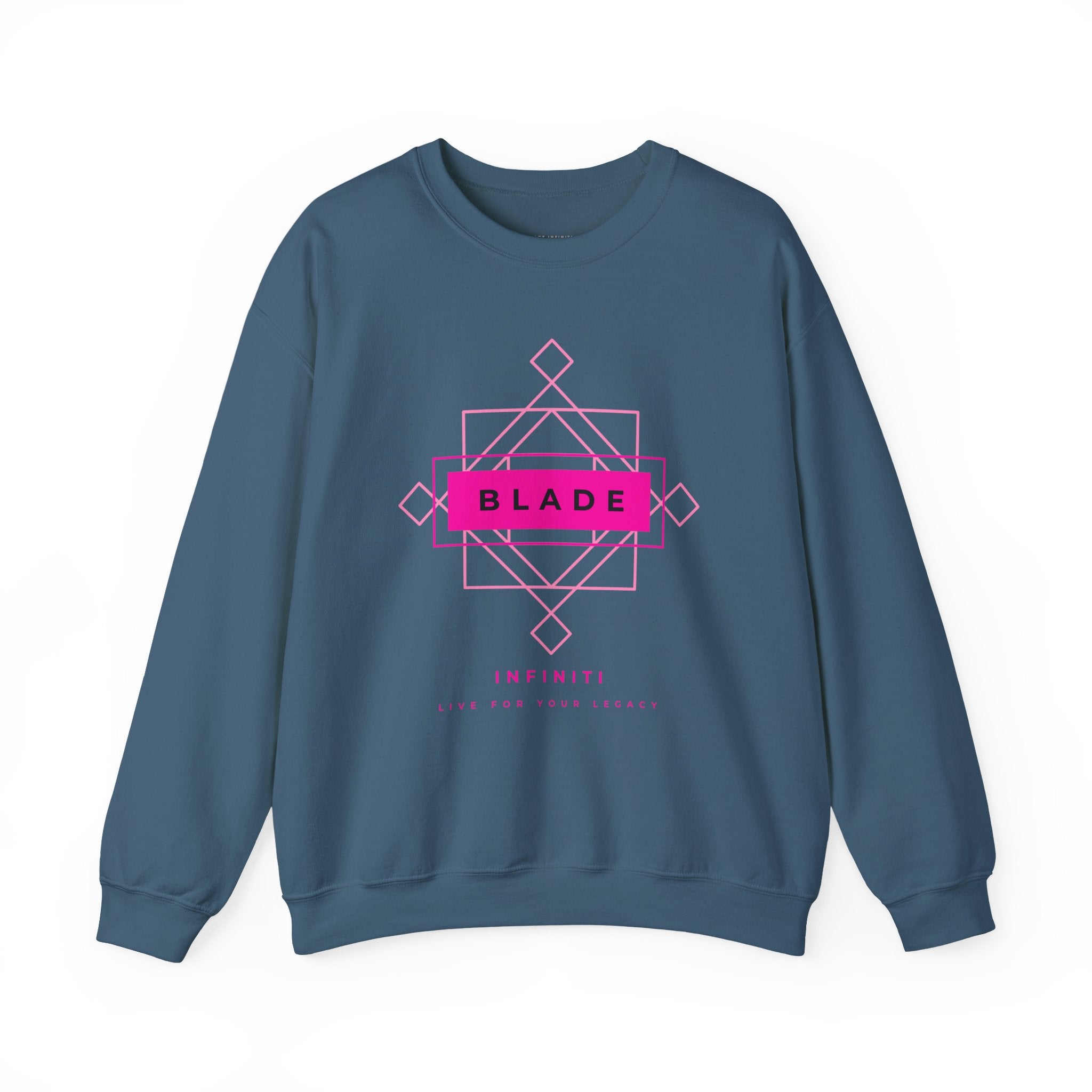 Geometric Infiniti Pink Unisex Crewneck Sweater