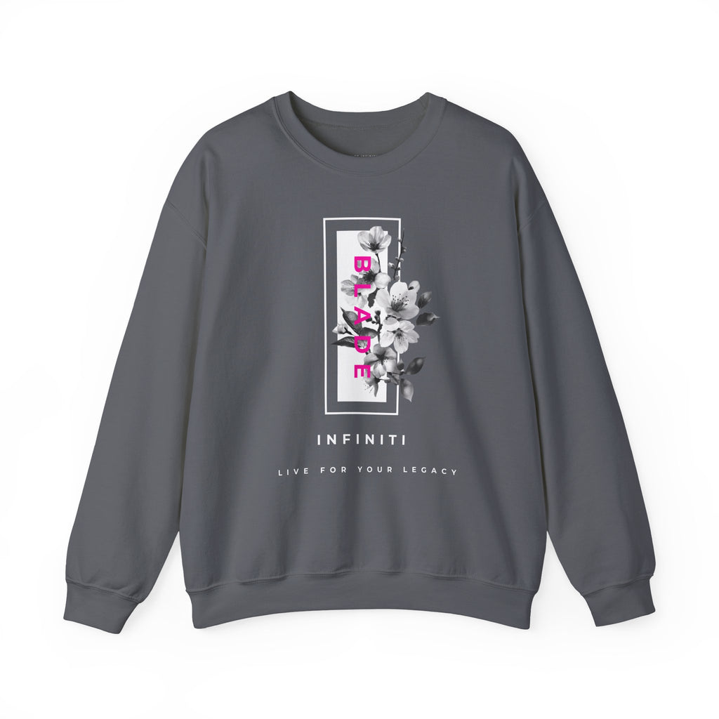 Bloom Bae Deep Pink Floral Unisex Crewneck Sweater