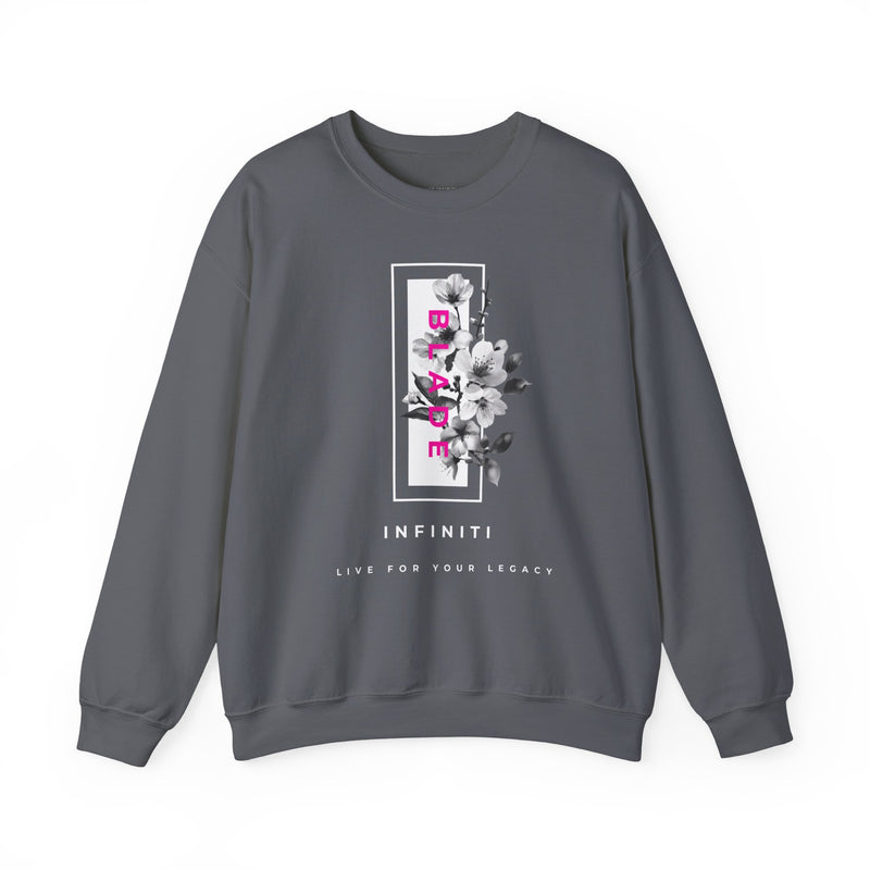 Bloom Bae Deep Pink Floral Unisex Crewneck Sweater