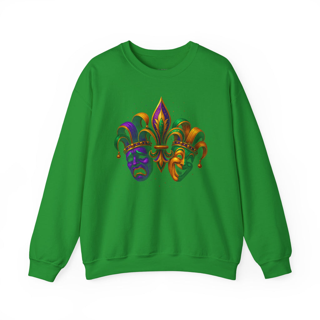Mardi Gras Mask/Faces Unisex Crewneck Sweater