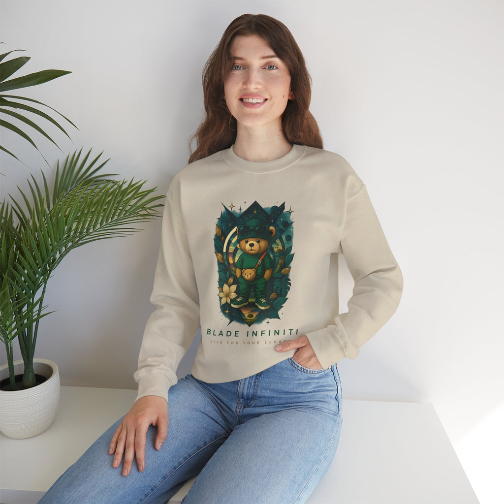 Galactic Teddy Bear V1 Unisex Crewneck Sweater