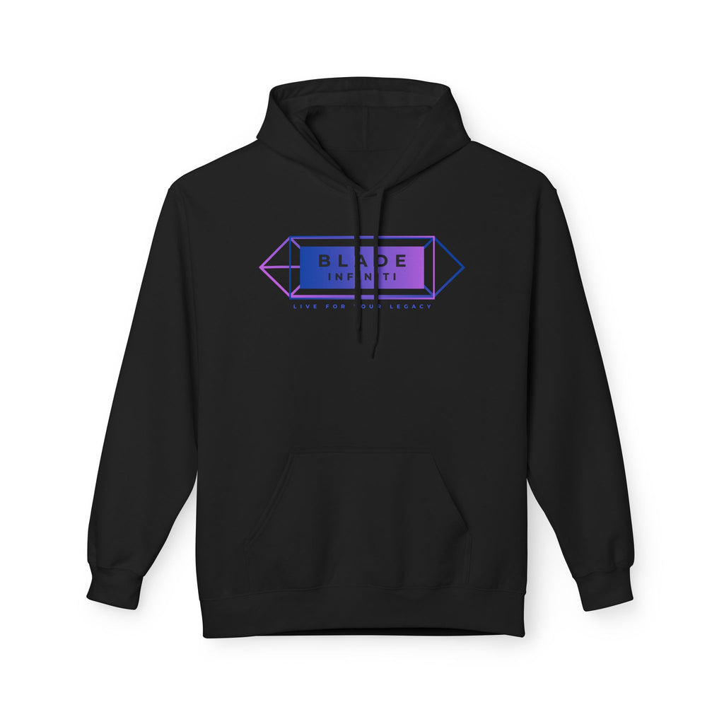Geometric Infiniti Essential Blue/Purple Ombre Hoodie