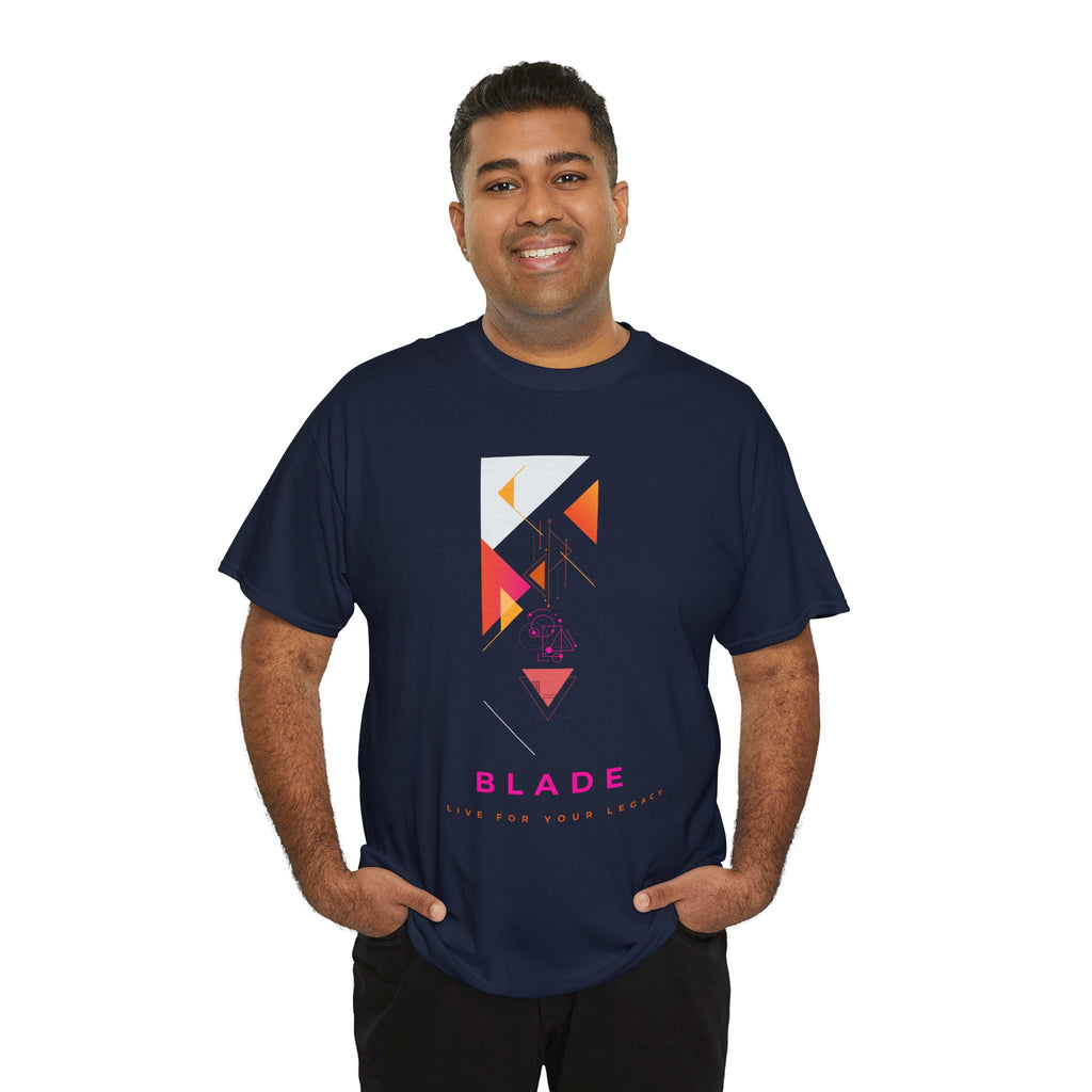 Geometric Odyssey  Pink/Orange T-Shirt