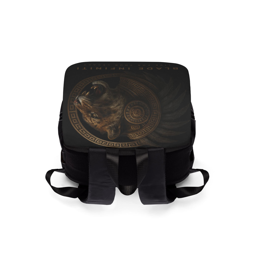 Aztec Tiger Shoulder Backpack - Black