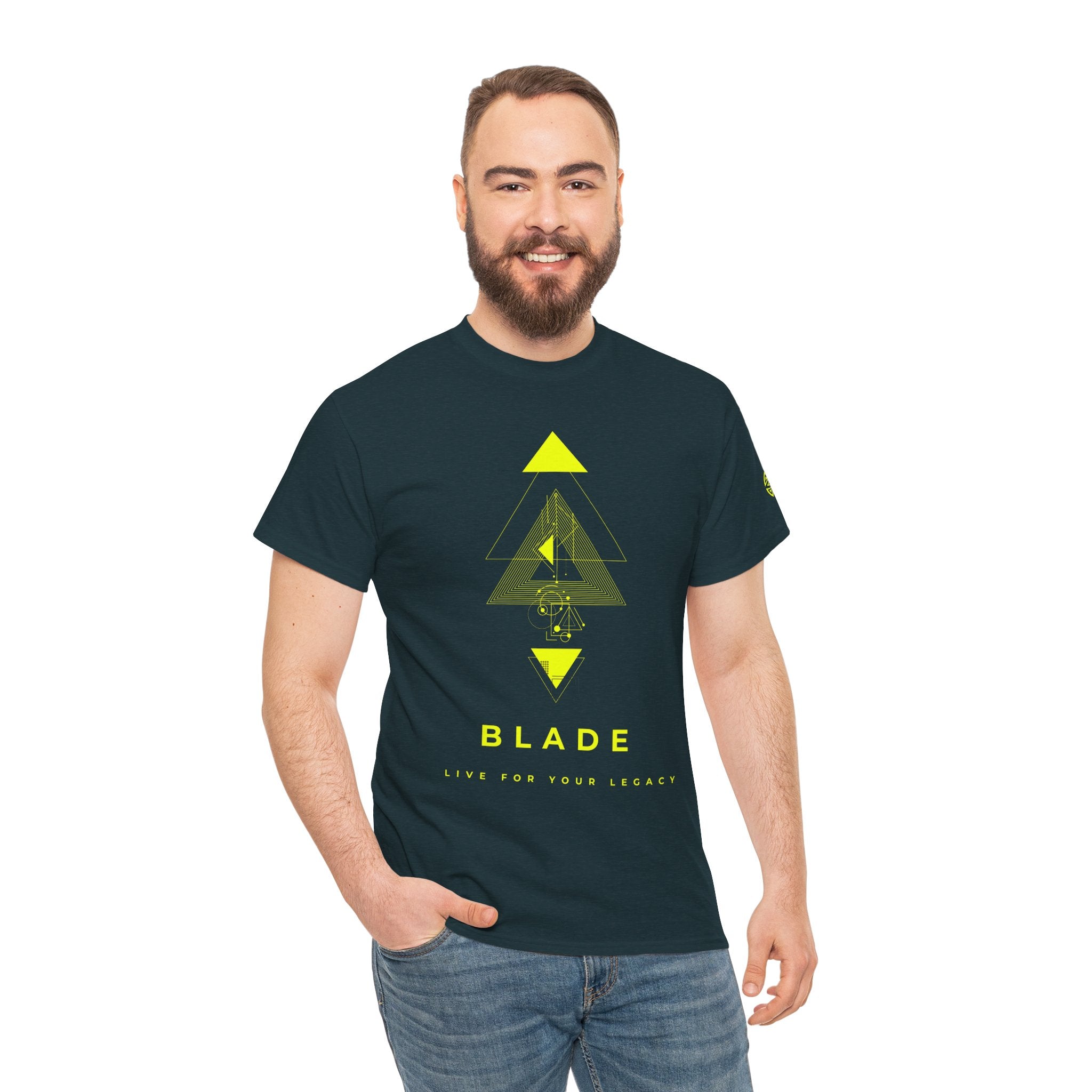 Geometric Odyssey Neon Green TX T-Shirt
