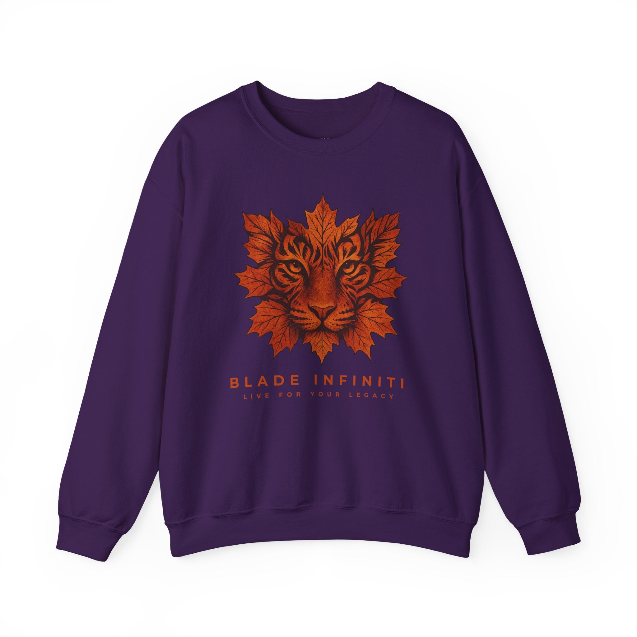 Fall Maple Tiger Unisex Crewneck Sweater