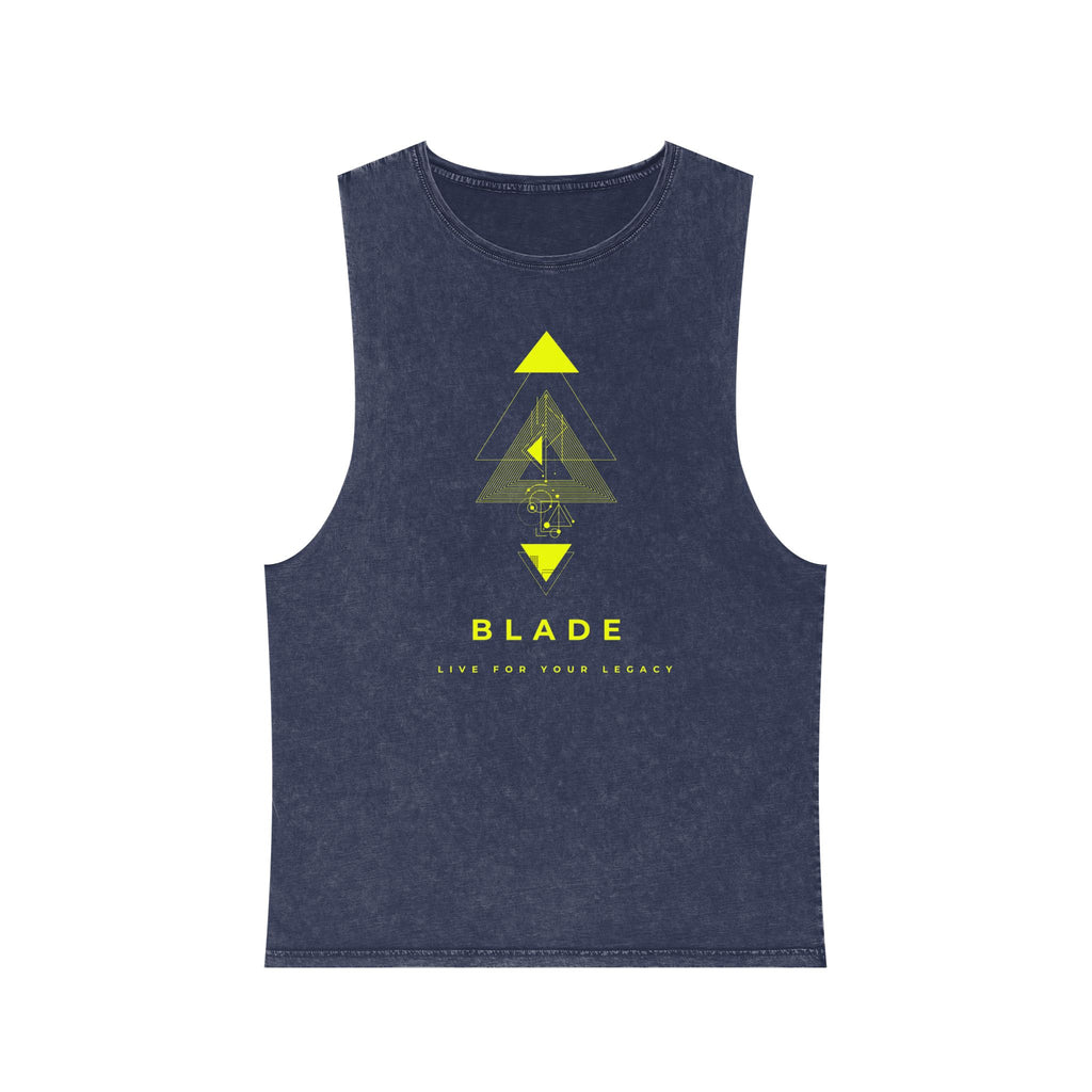 Geometric Odyssey Version 3 Neon Green Tank Top