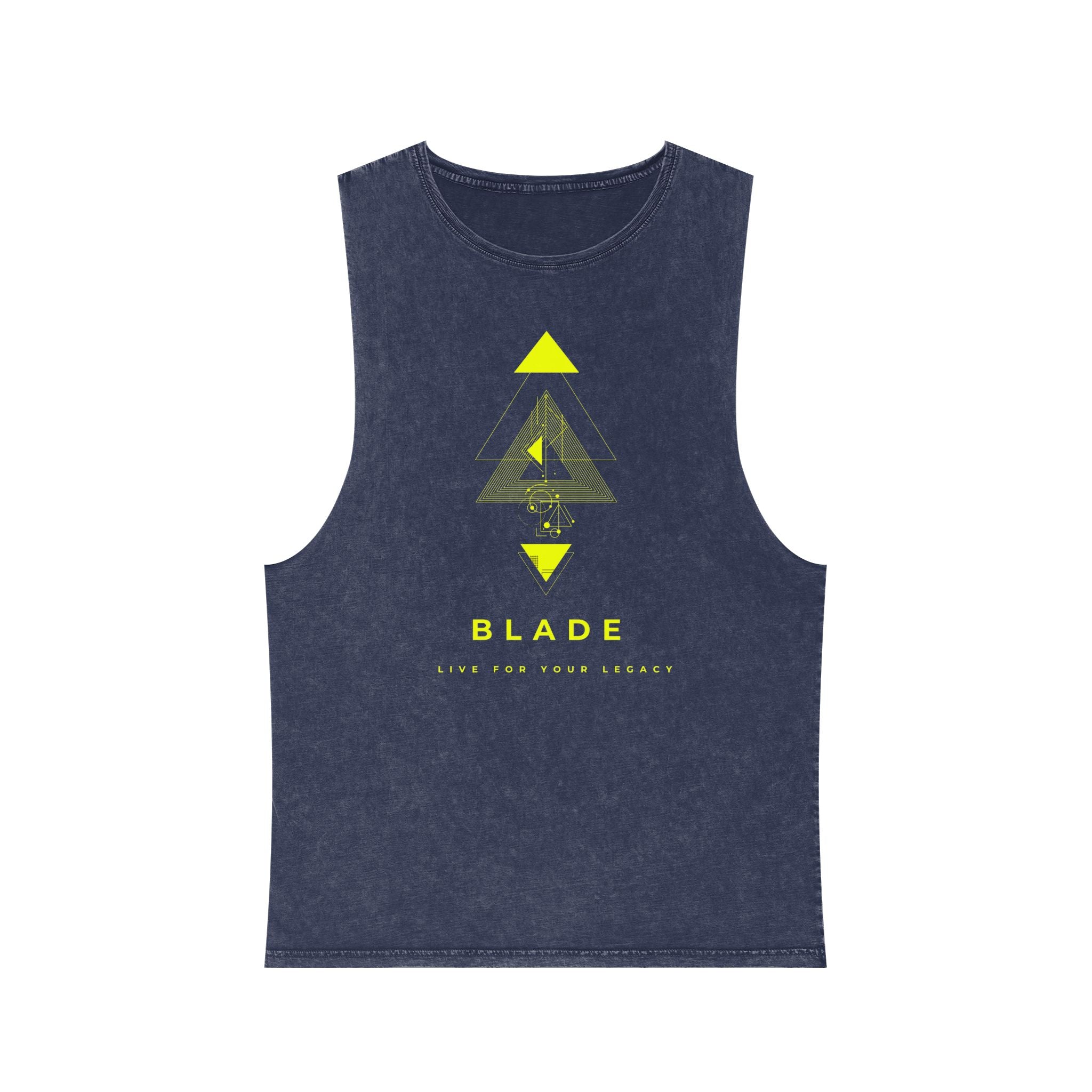 Geometric Odyssey Version 3 Neon Green Tank Top