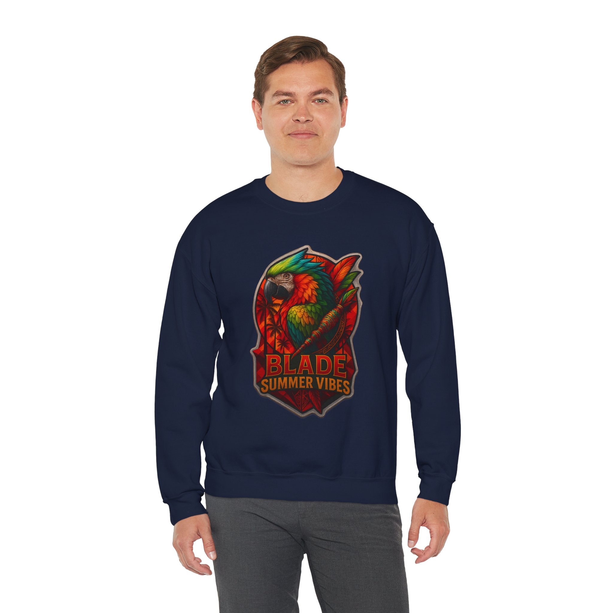 Aztec Parrot Unisex Crewneck Sweater