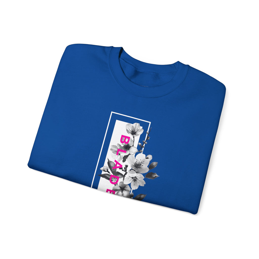 Bloom Bae Deep Pink Floral Unisex Crewneck Sweater