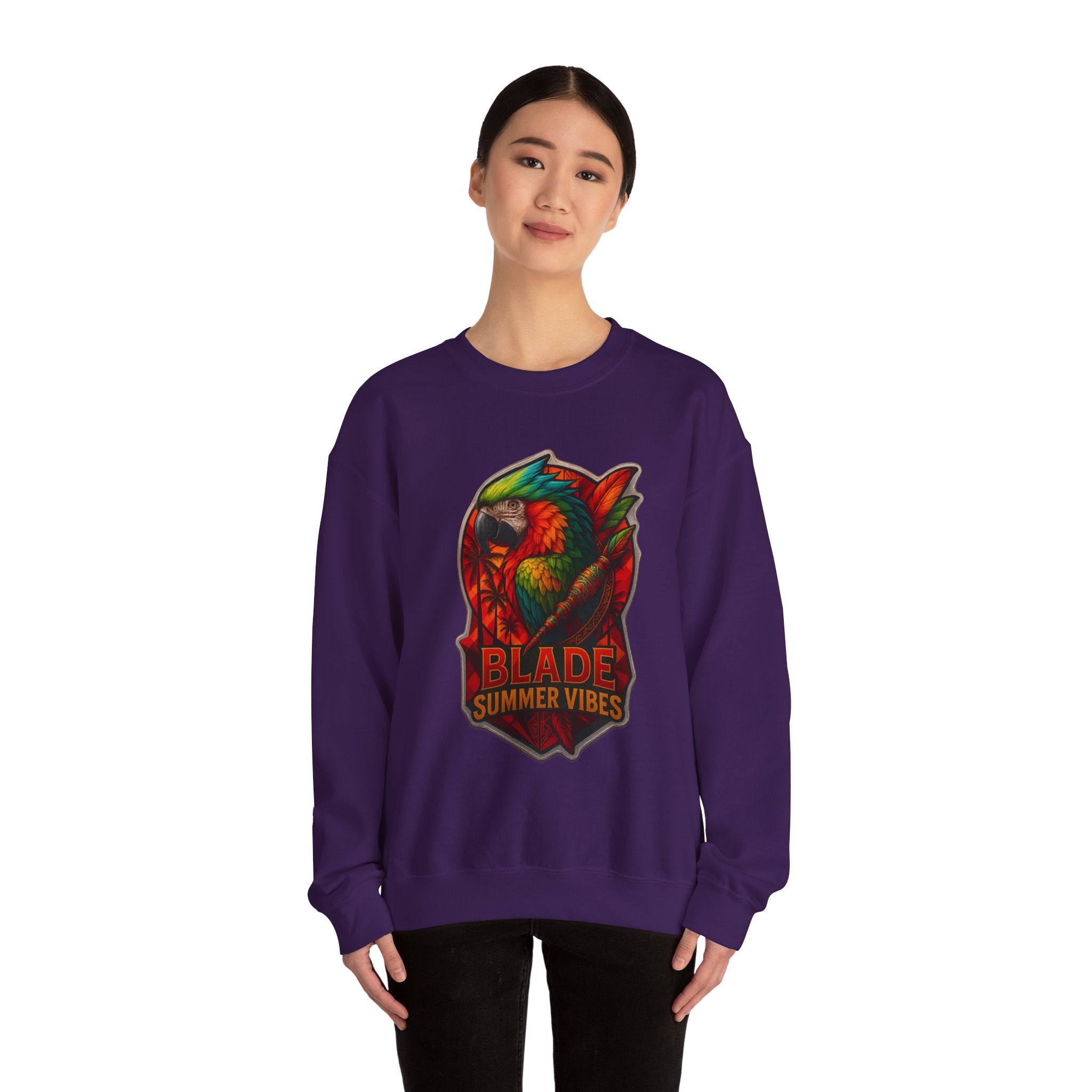 Aztec Parrot Unisex Crewneck Sweater