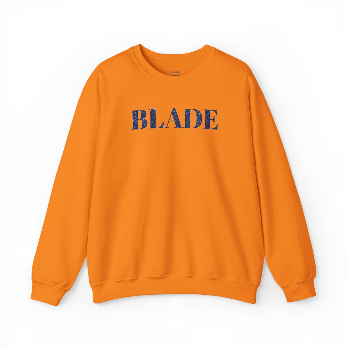 Blade Minimal Blue Sparkle Crewneck Sweater