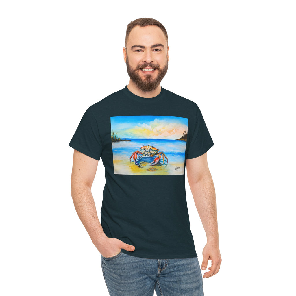 Coastal Crab Beach Sunset T-Shirt