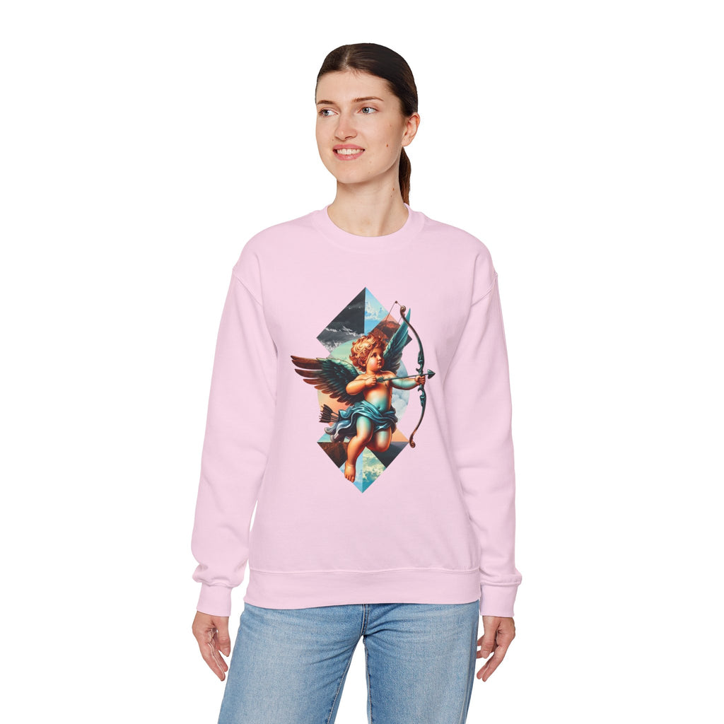 Cupid's Bow Blue + Arrow - Love, Infiniti Unisex Crewneck Sweater