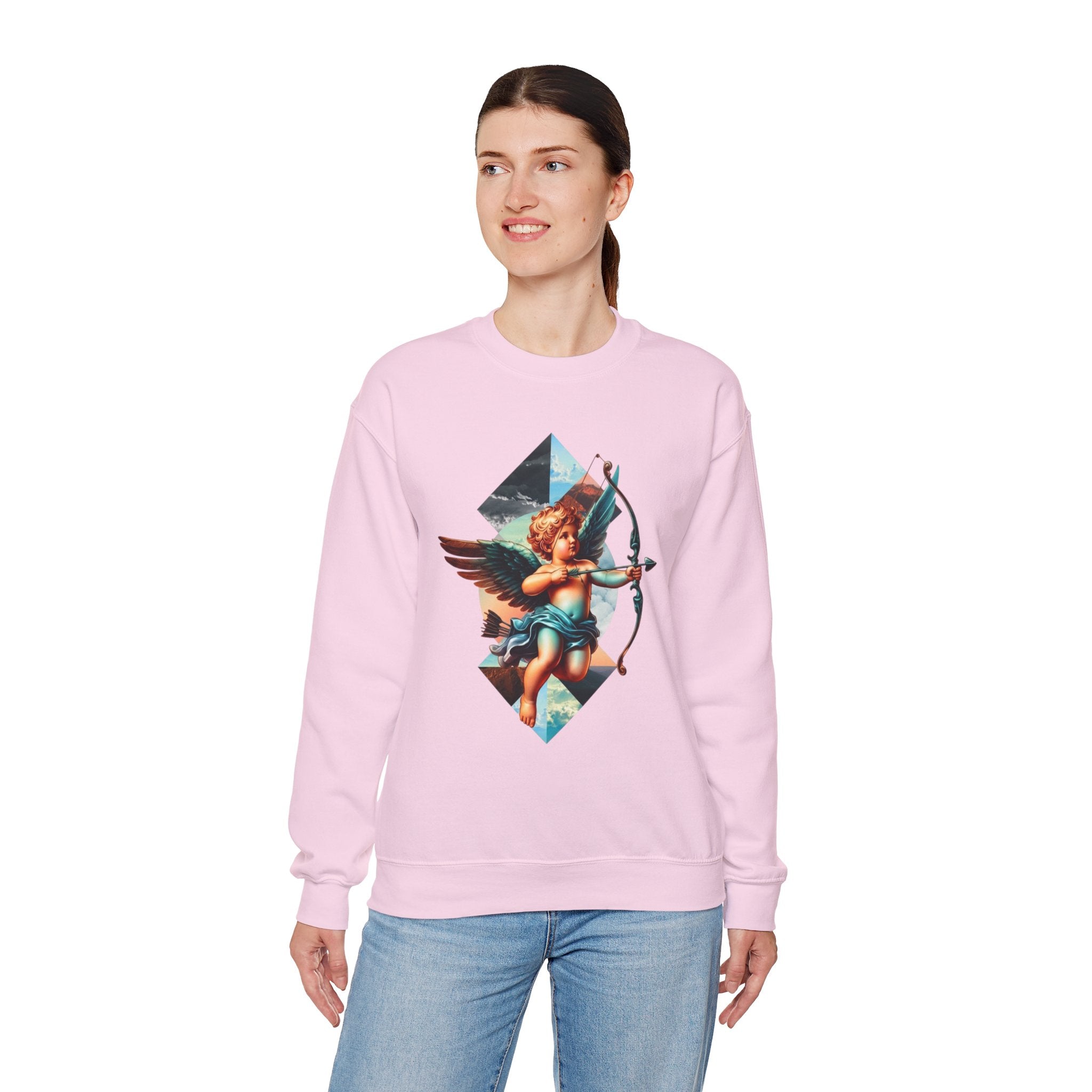Cupid's Bow Blue + Arrow - Love, Infiniti Unisex Crewneck Sweater