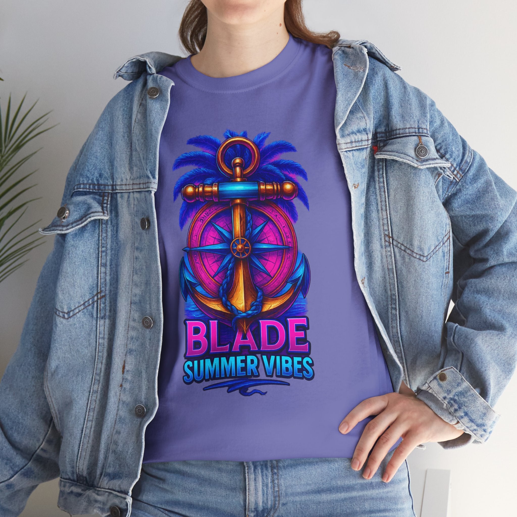 Anchor Compass Multi Blue/Pink T-Shirt