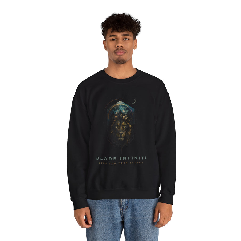 Galactic Lion Unisex Crewneck Sweater