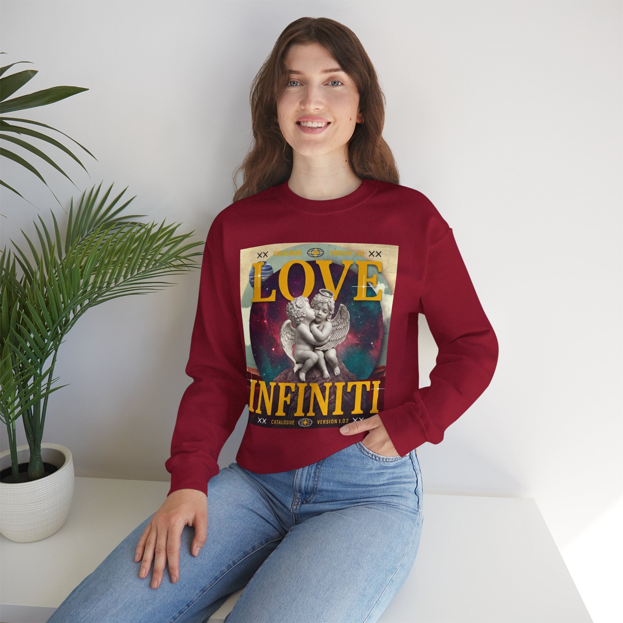Celestial Love, Infiniti Unisex Crewneck Sweater