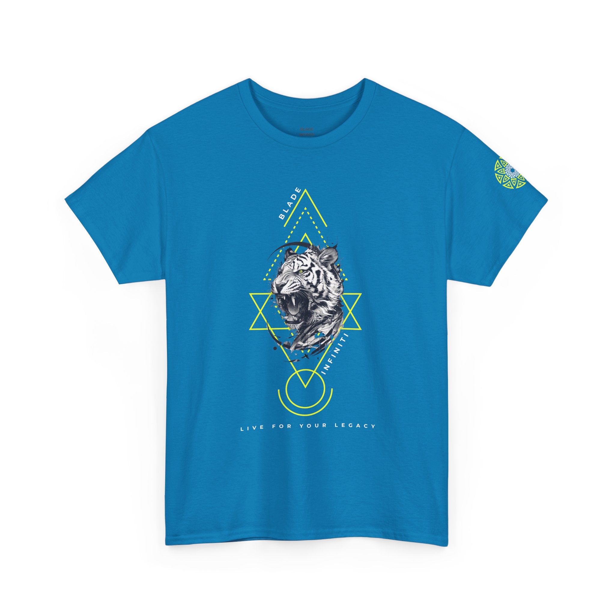 Geometric King Neon Green Tiger T-Shirt