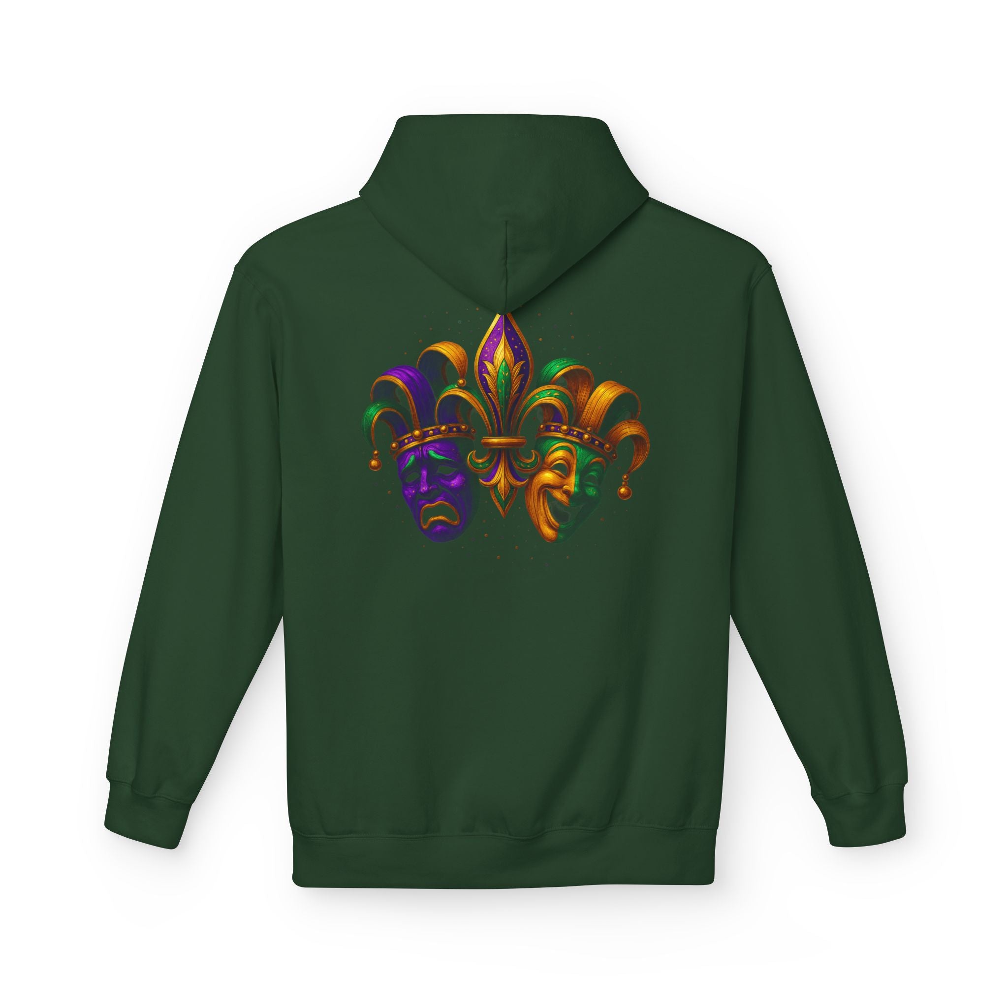 Mardi Gras Mask/Faces Hoodie