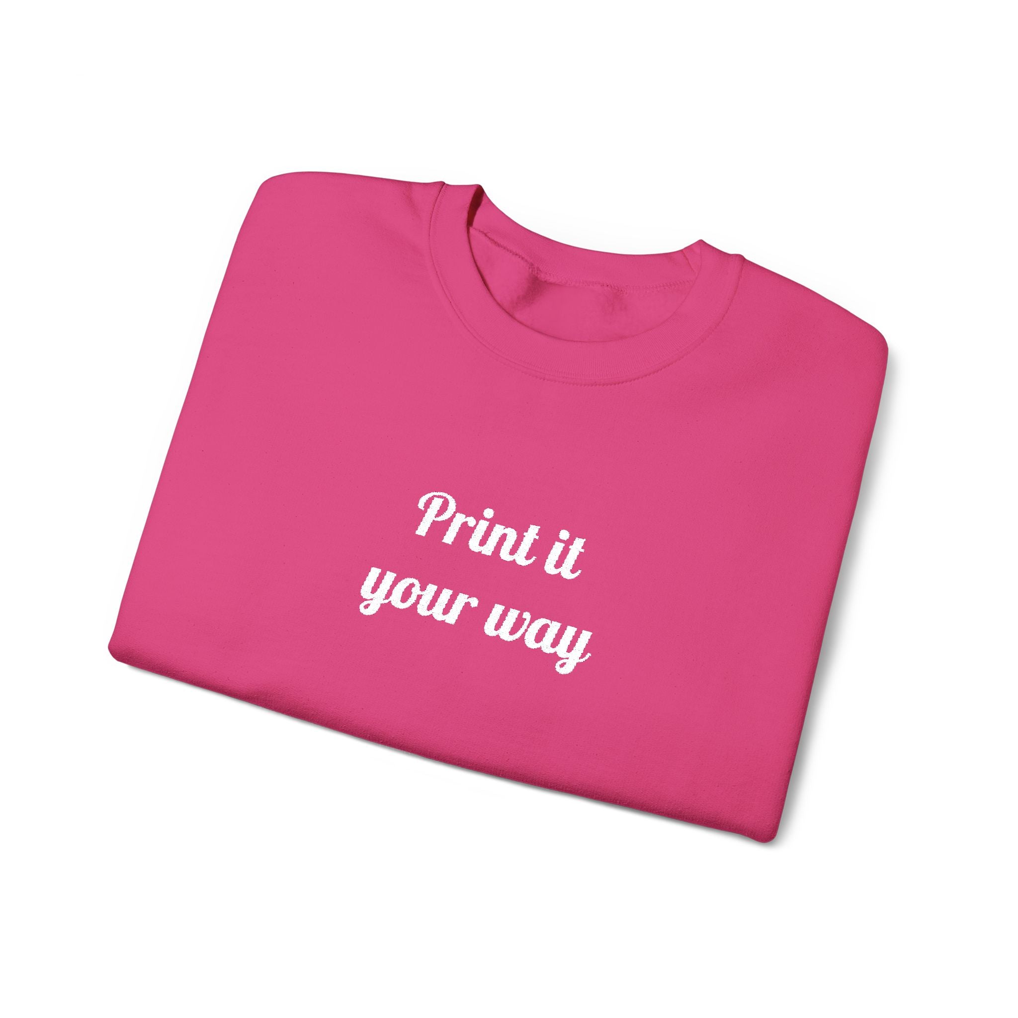 Embroidery Personalization - Unisex Crewneck Sweater (Make It Yours)