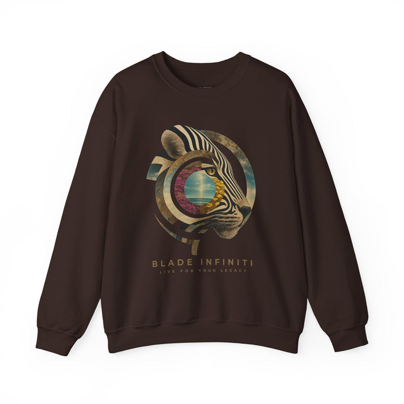 Safari Bloom Tiger Unisex Crewneck Sweater