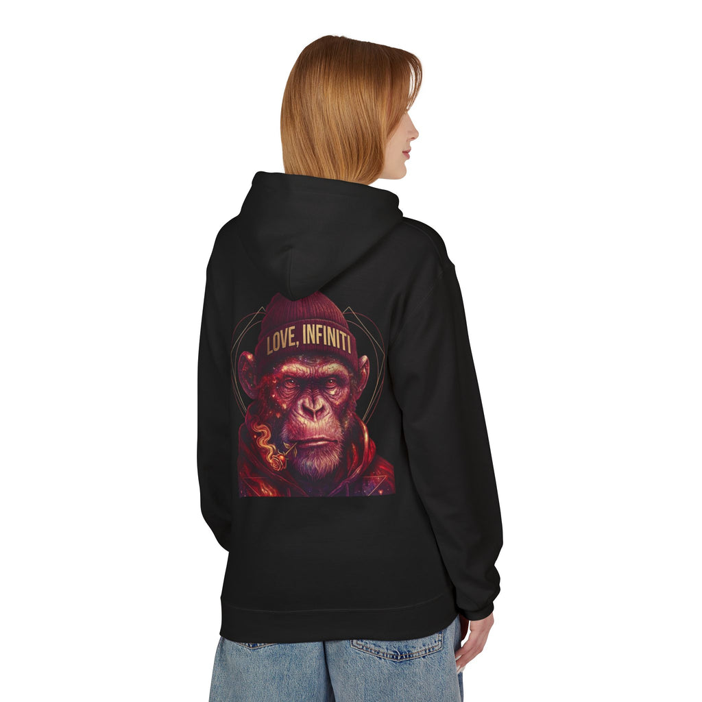 Weed/Rose Galactic Monkey - Love, Infiniti Hoodie