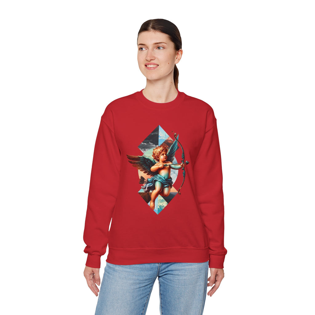Cupid's Bow Blue + Arrow - Love, Infiniti Unisex Crewneck Sweater