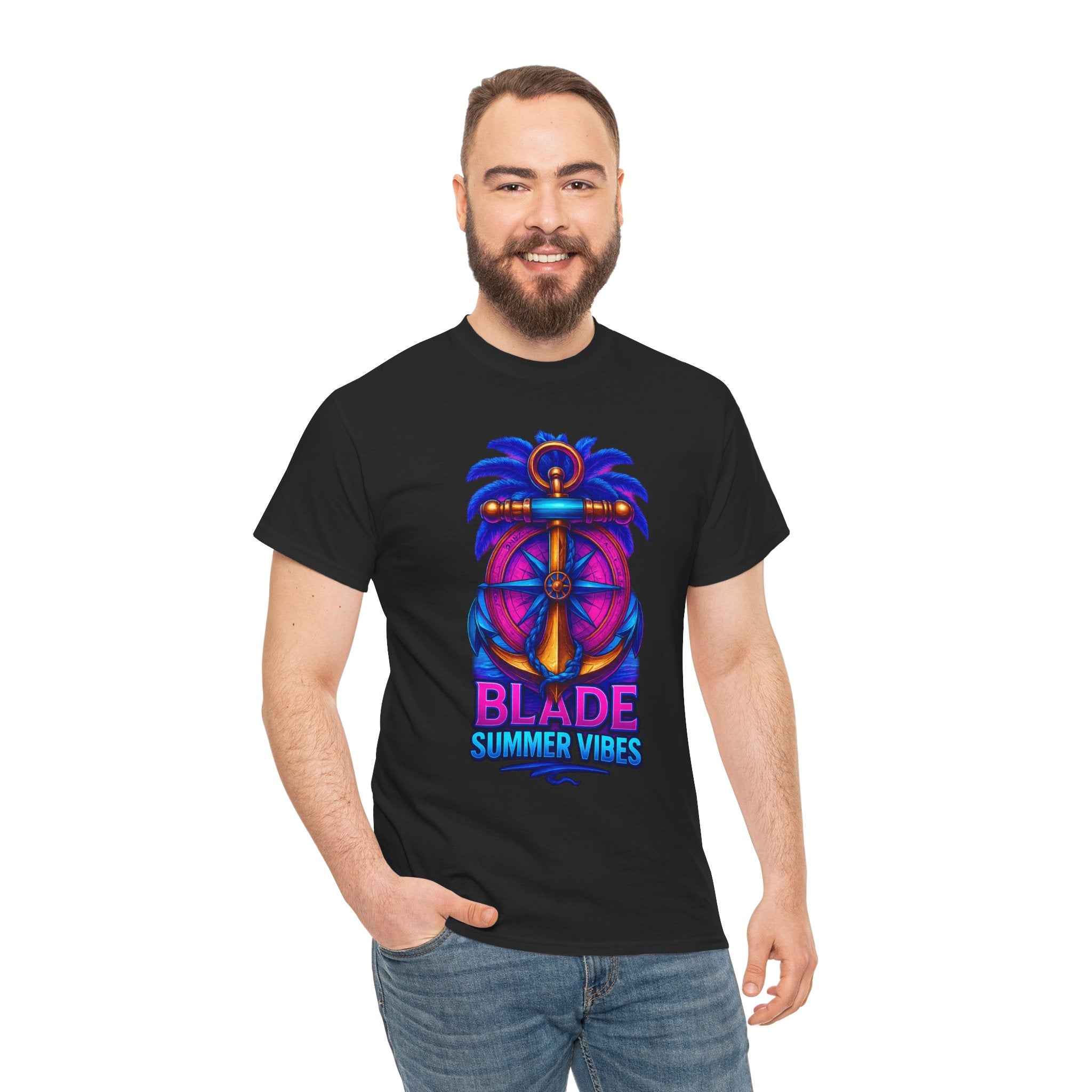 Anchor Compass Multi Blue/Pink T-Shirt