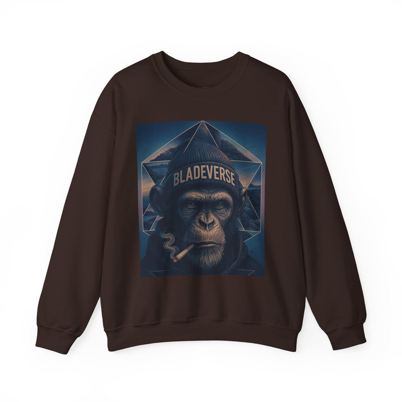 Bladeverse Galactic Weed/Pot Monkey Version 2 Unisex Crewneck Sweater