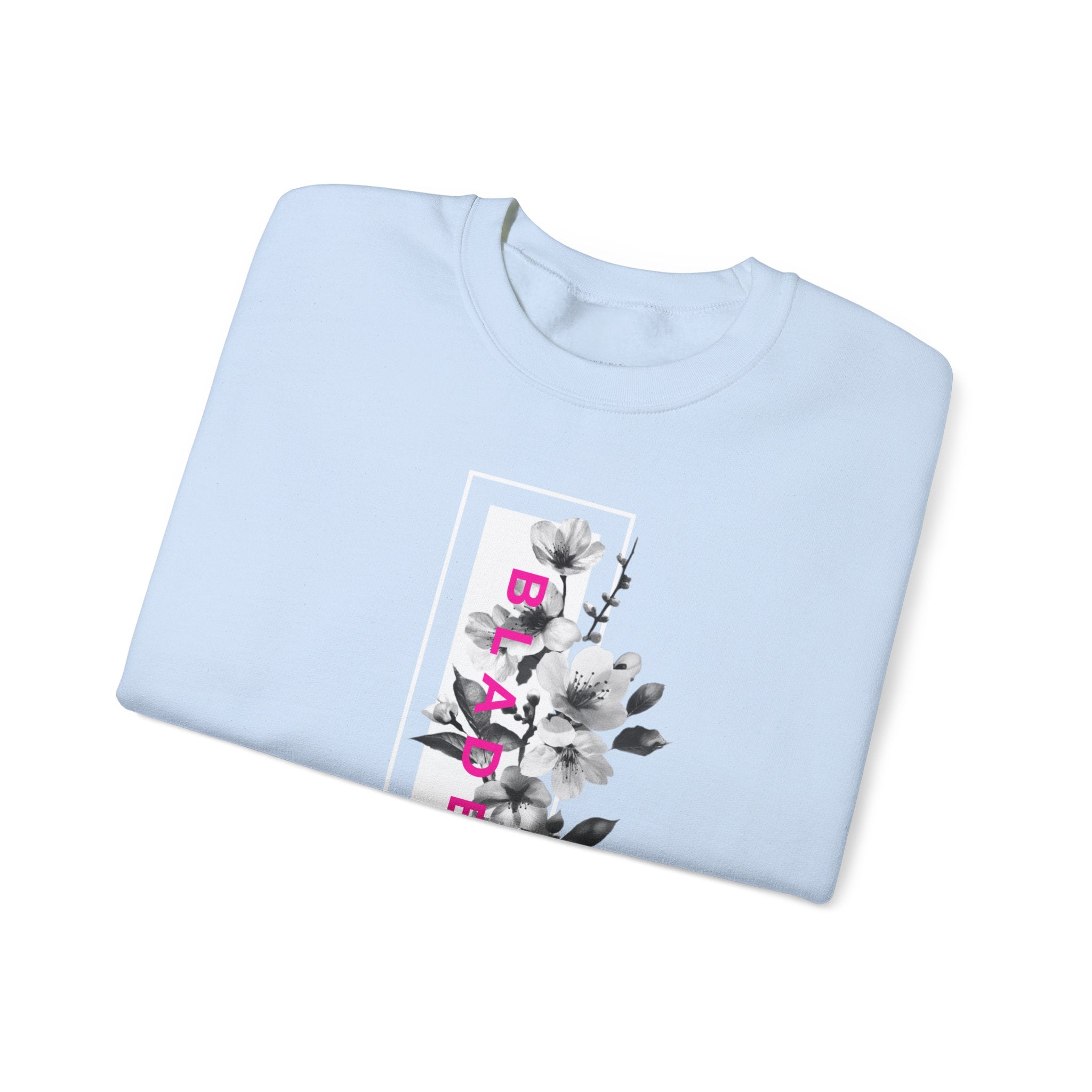 Bloom Bae Deep Pink Floral Unisex Crewneck Sweater