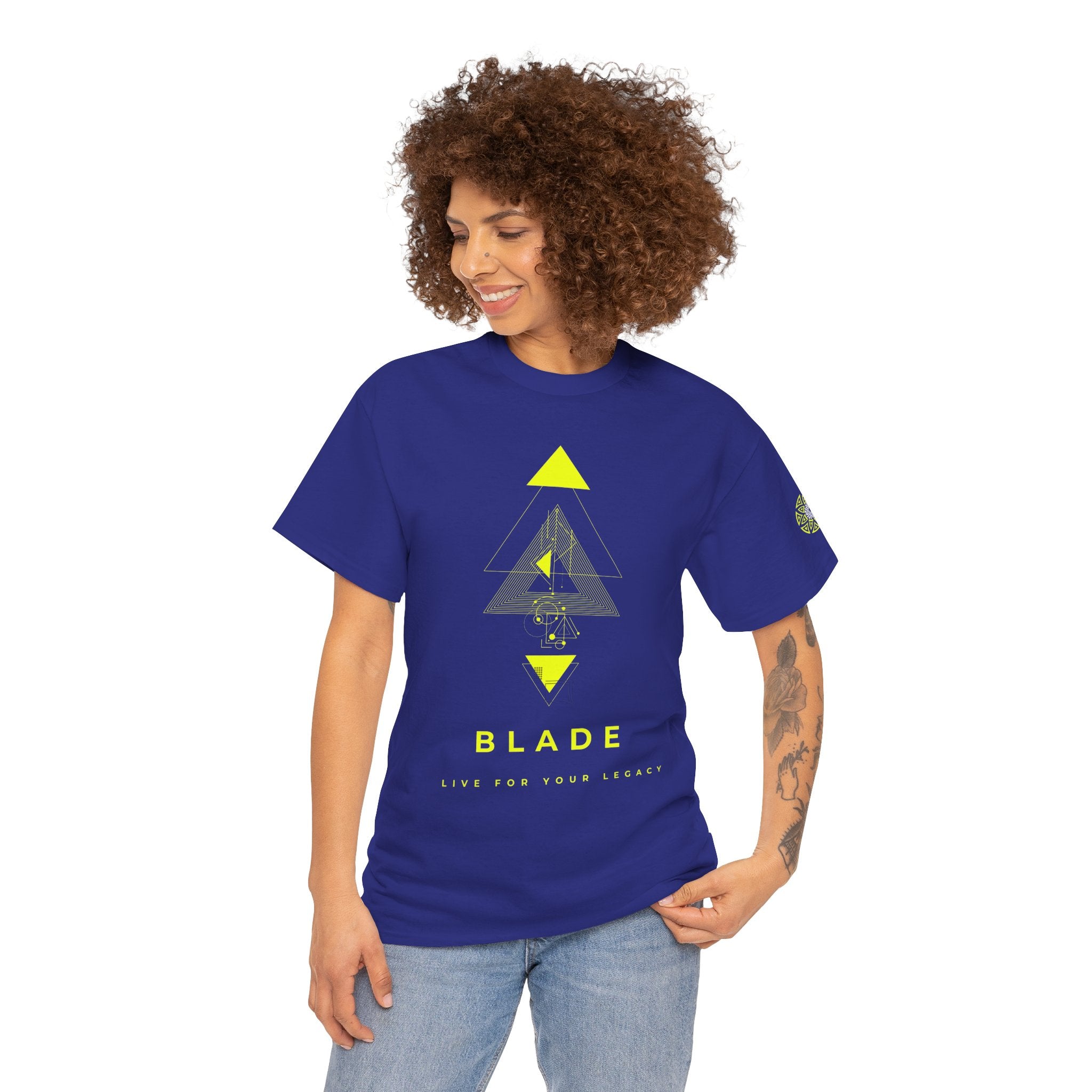 Geometric Odyssey Neon Green TX T-Shirt