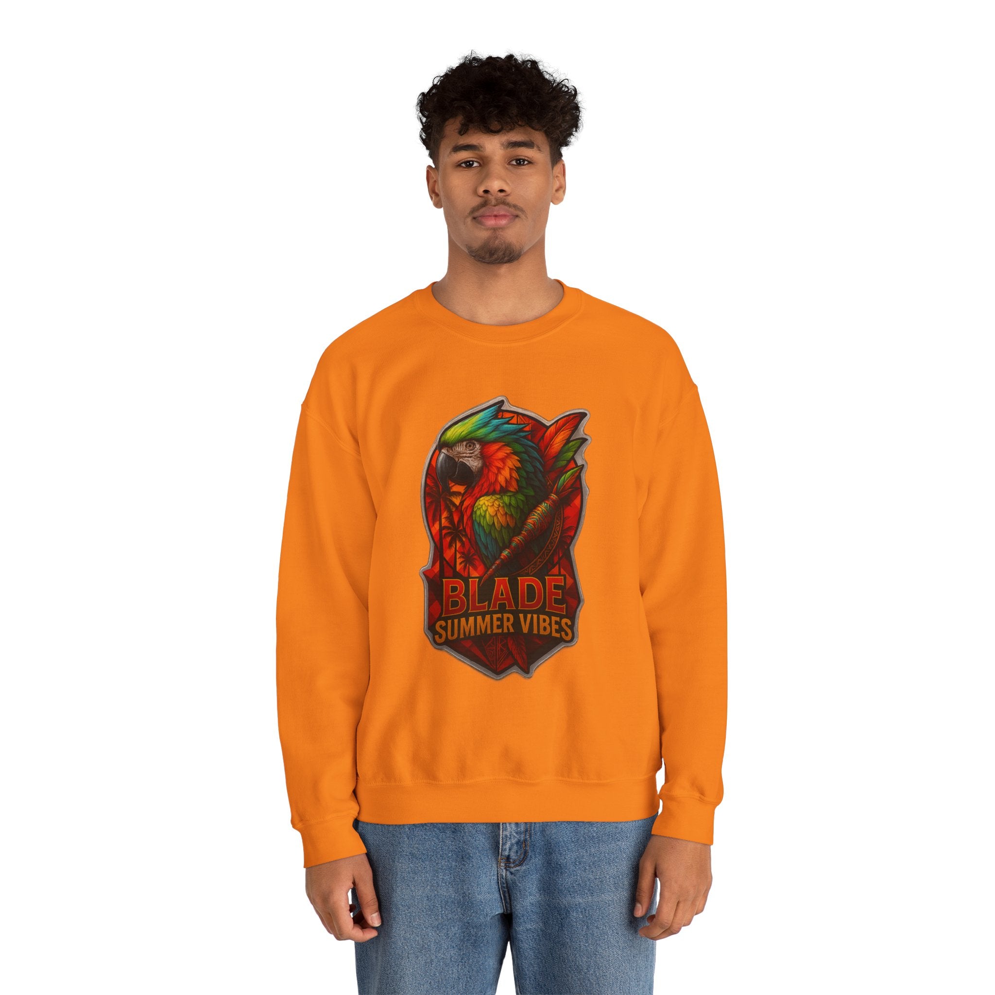 Aztec Parrot Unisex Crewneck Sweater