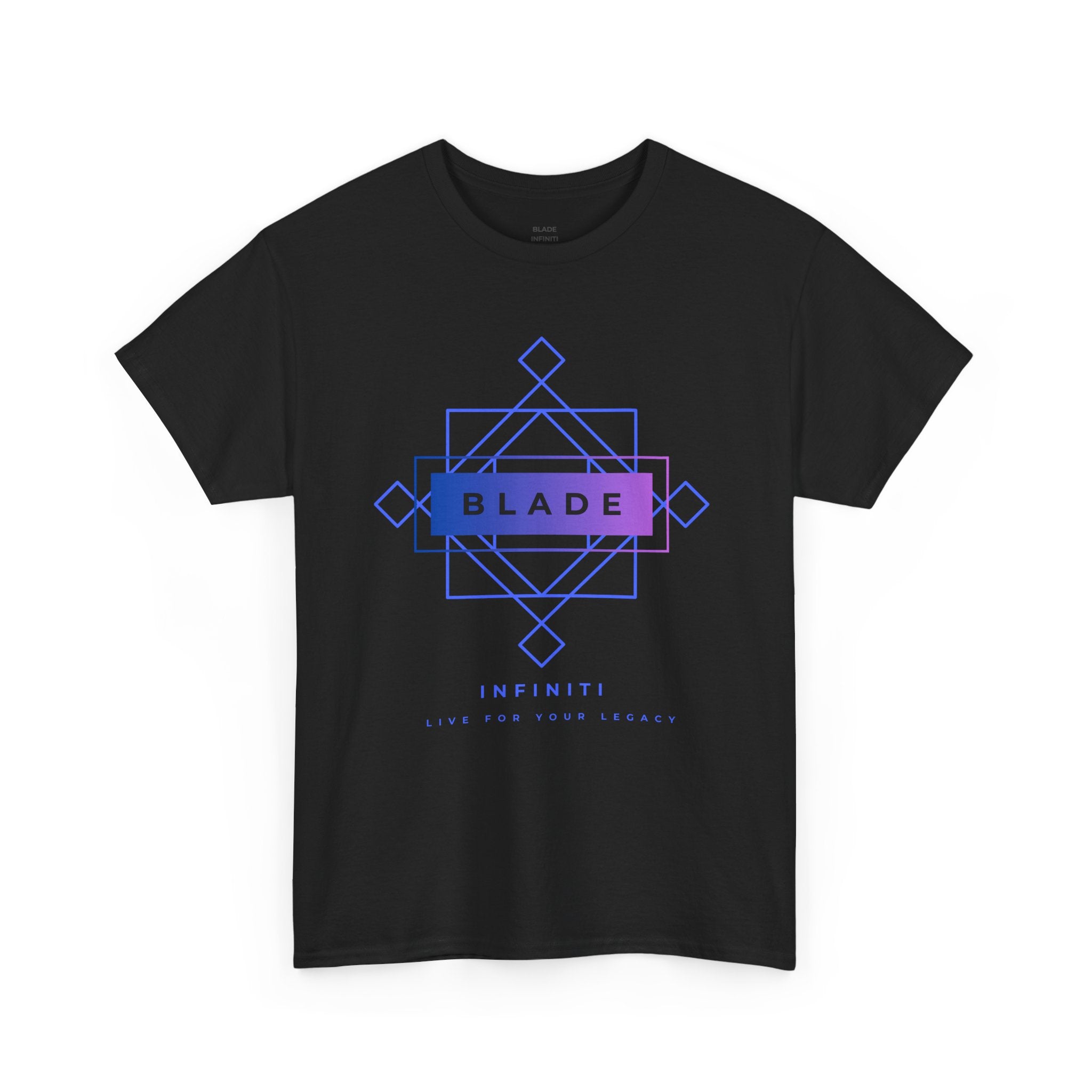 Geometric Infiniti Blue/Purple Ombre T-Shirt