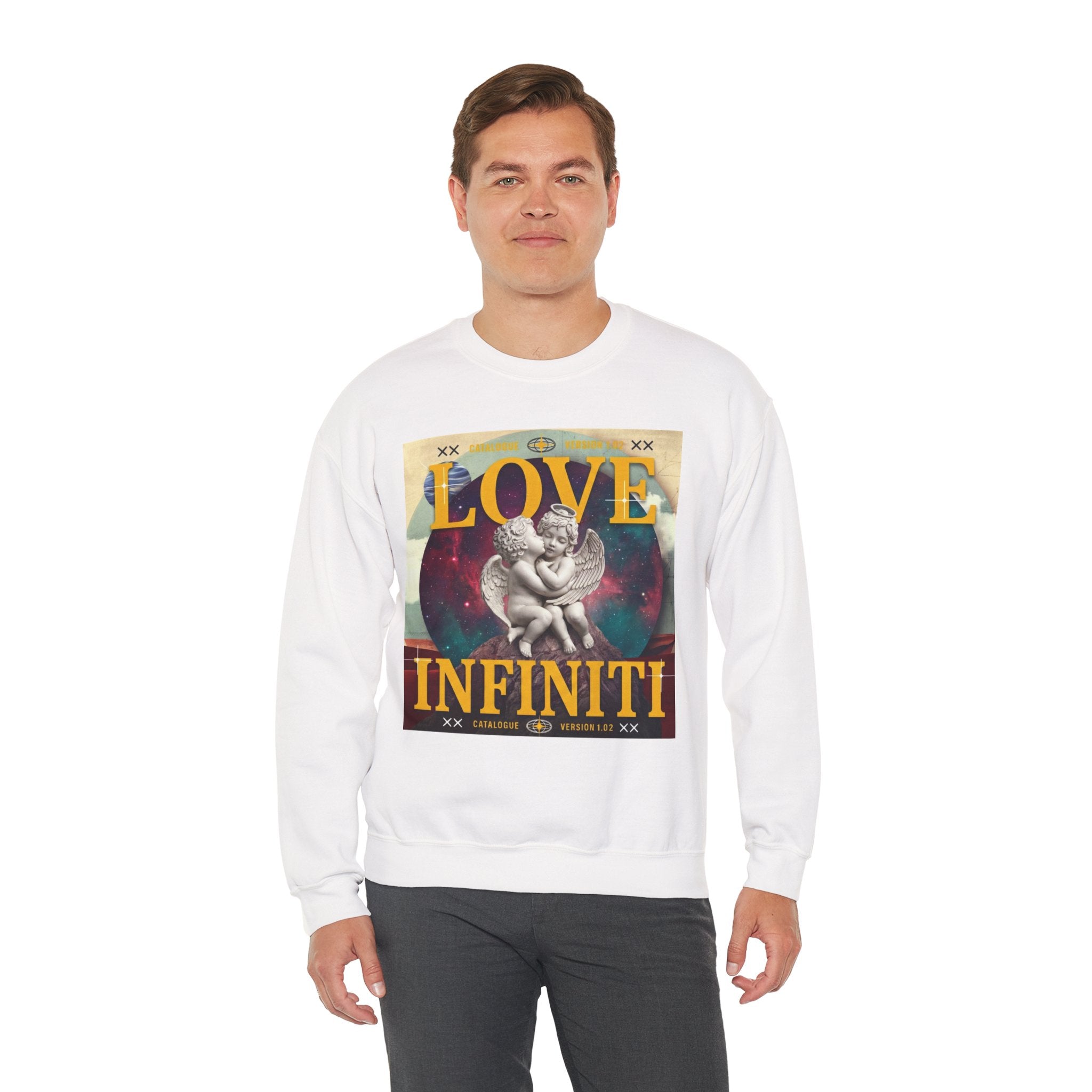 Celestial Love, Infiniti Unisex Crewneck Sweater