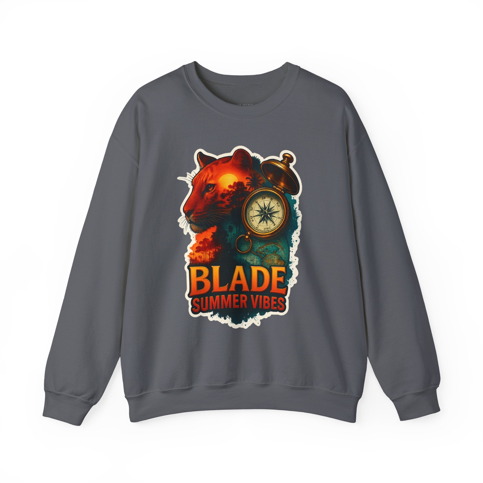 Primal Palms V2 Lion Unisex Crewneck Sweater